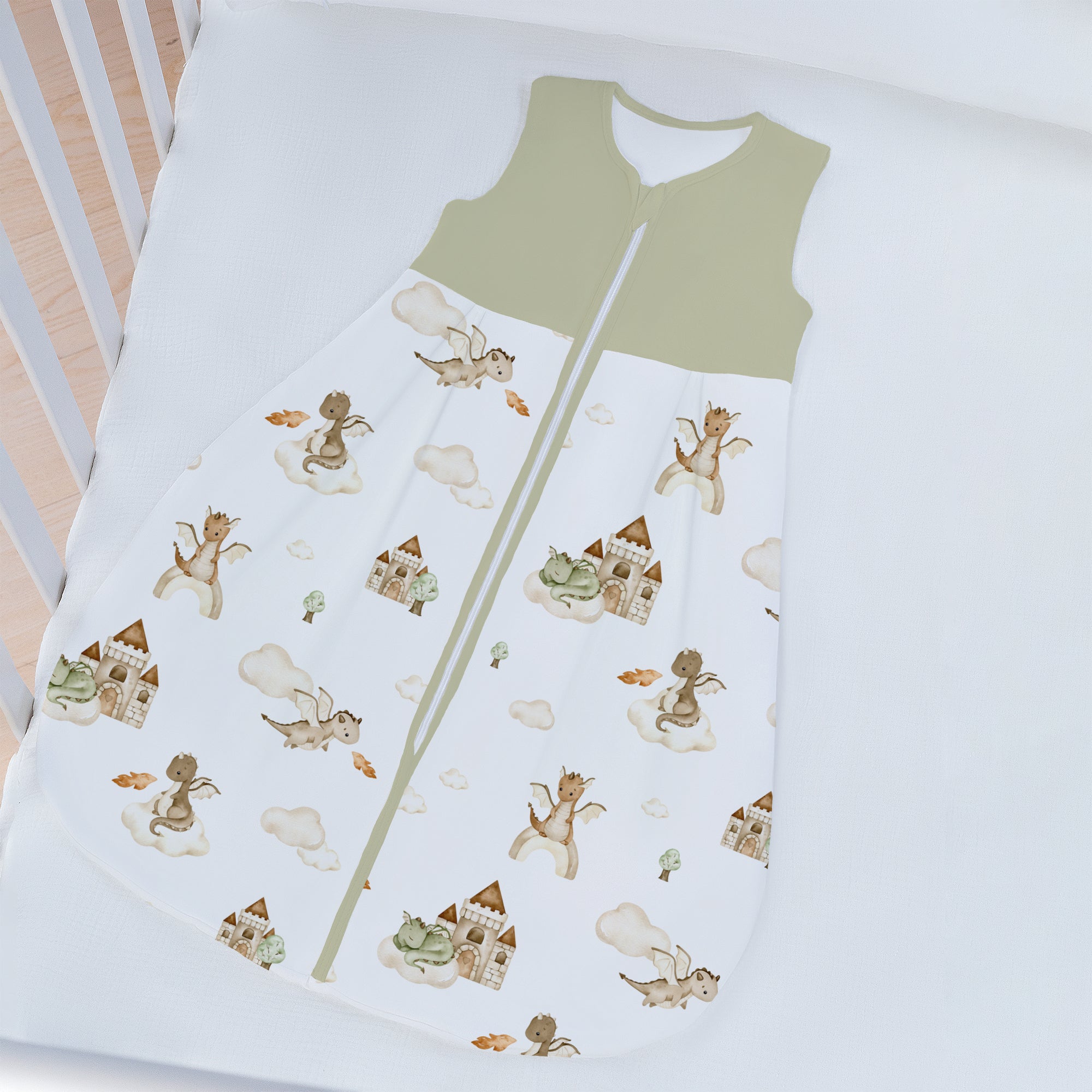 "Der kleine Drache" Premium Jersey Schlafsack 1.0 TOG - Leslis