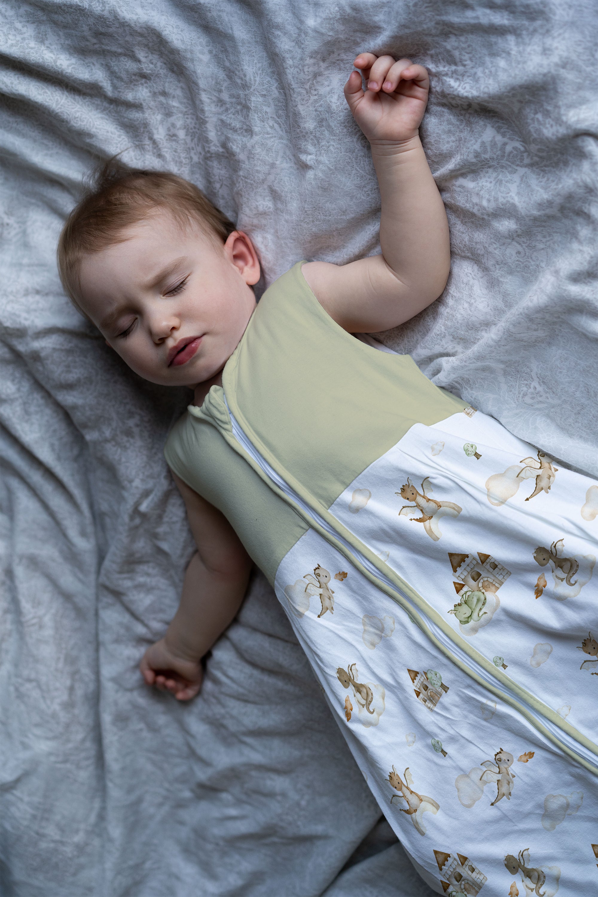 "Der kleine Drache" Premium Jersey Schlafsack 1.0 TOG - Leslis