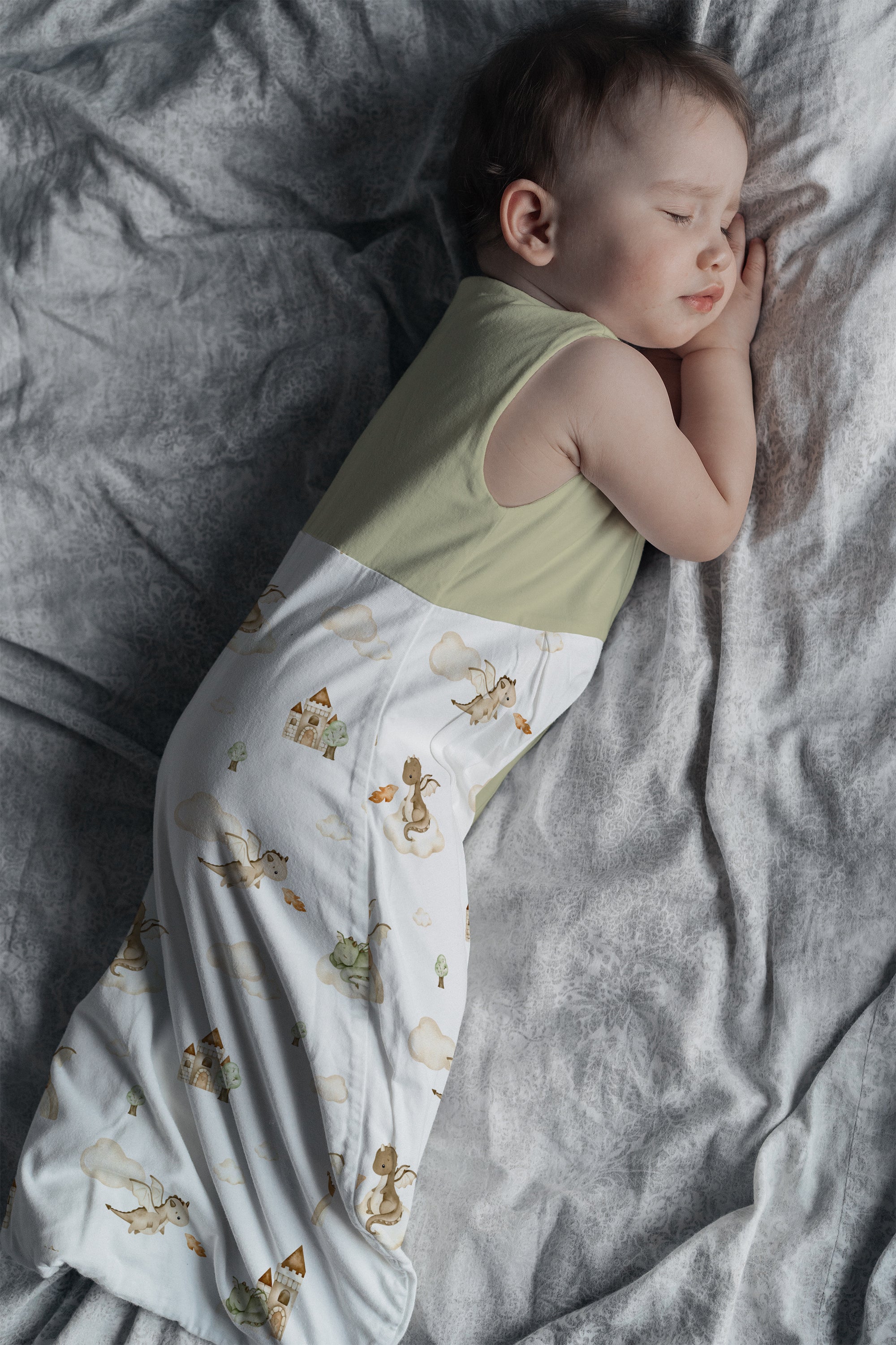 "Der kleine Drache" Premium Jersey Schlafsack 1.0 TOG - Leslis