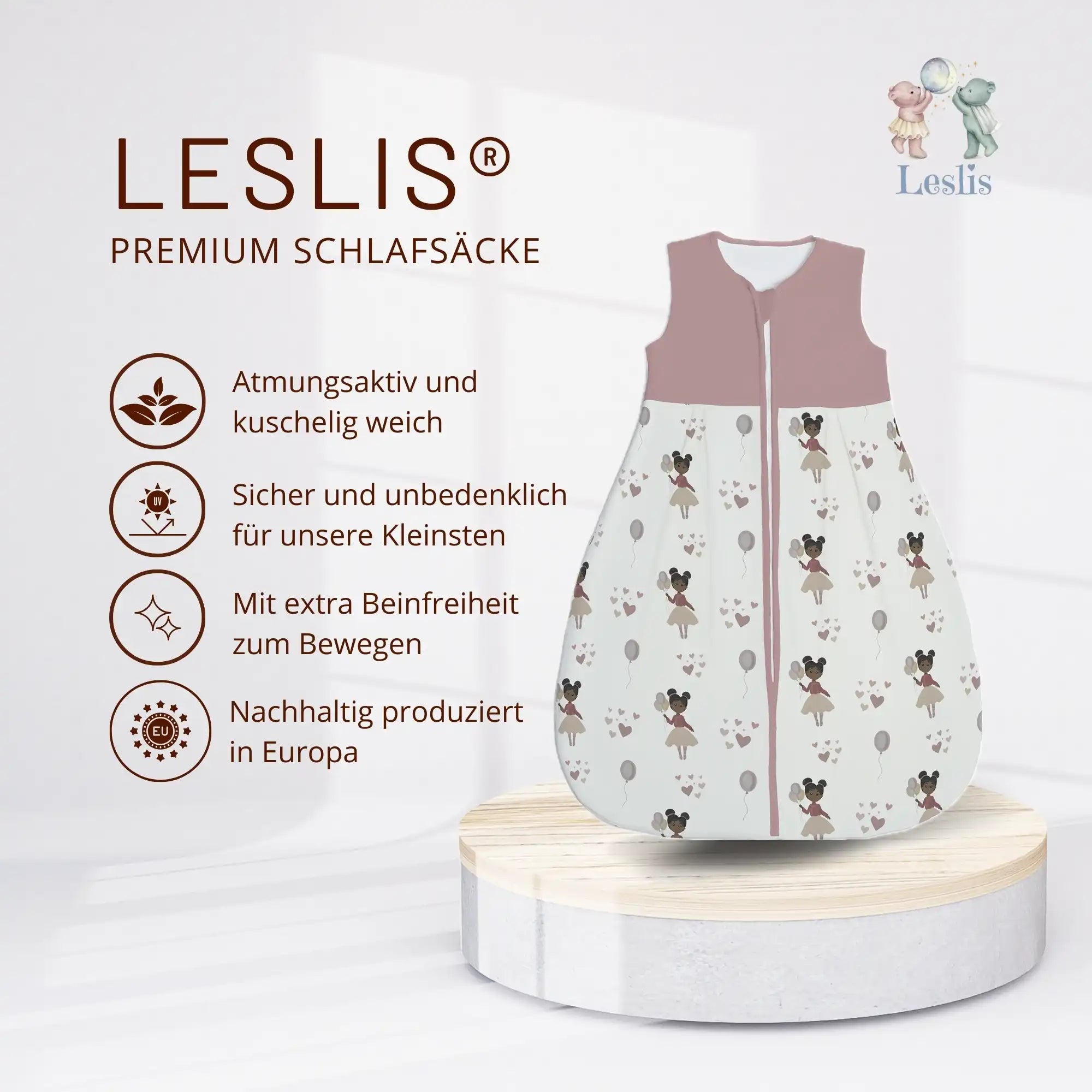 "Little Princess" Premium Jersey Schlafsack 1.0 TOG - Leslis