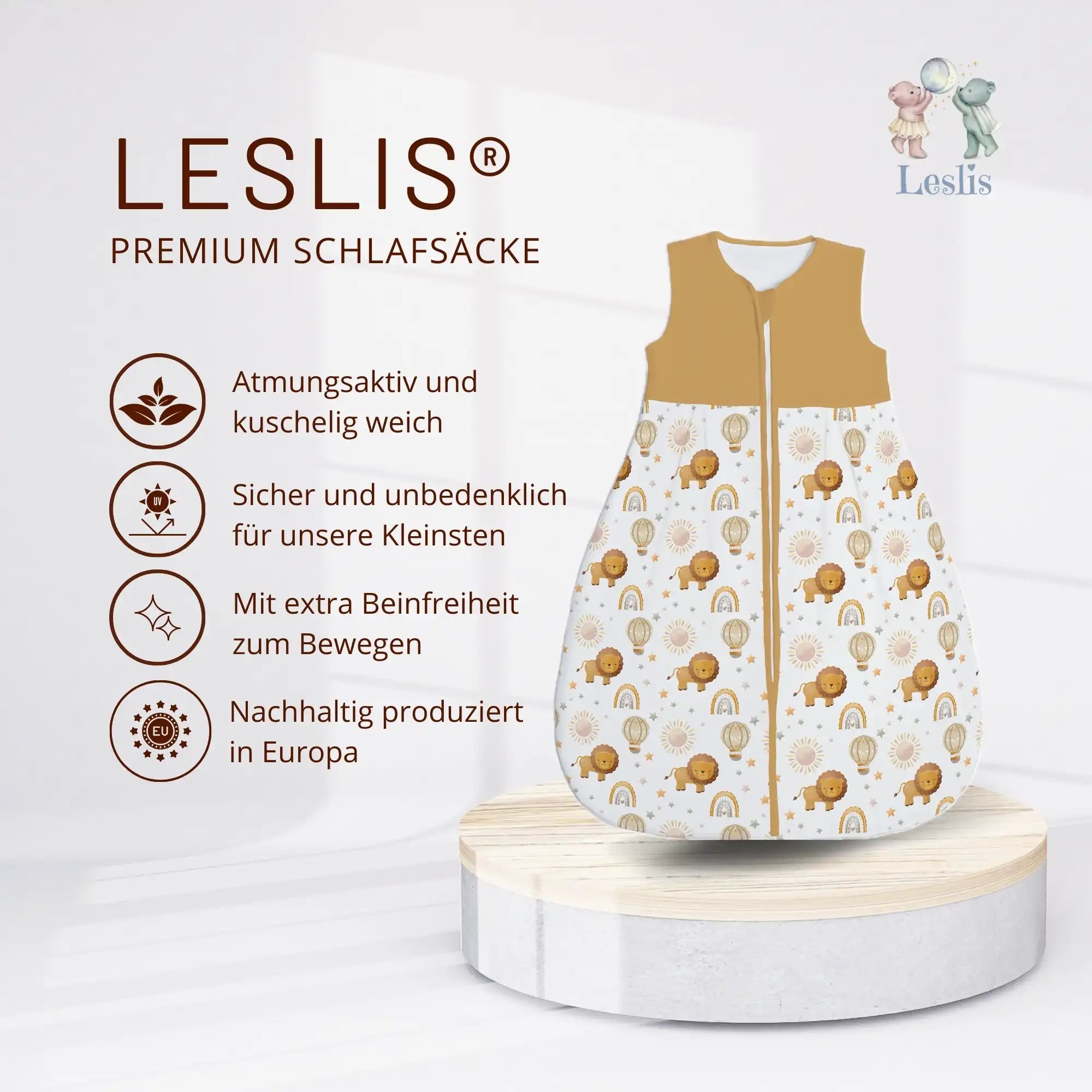 "Löwe" Premium Jersey Schlafsack 1.0 TOG - Leslis