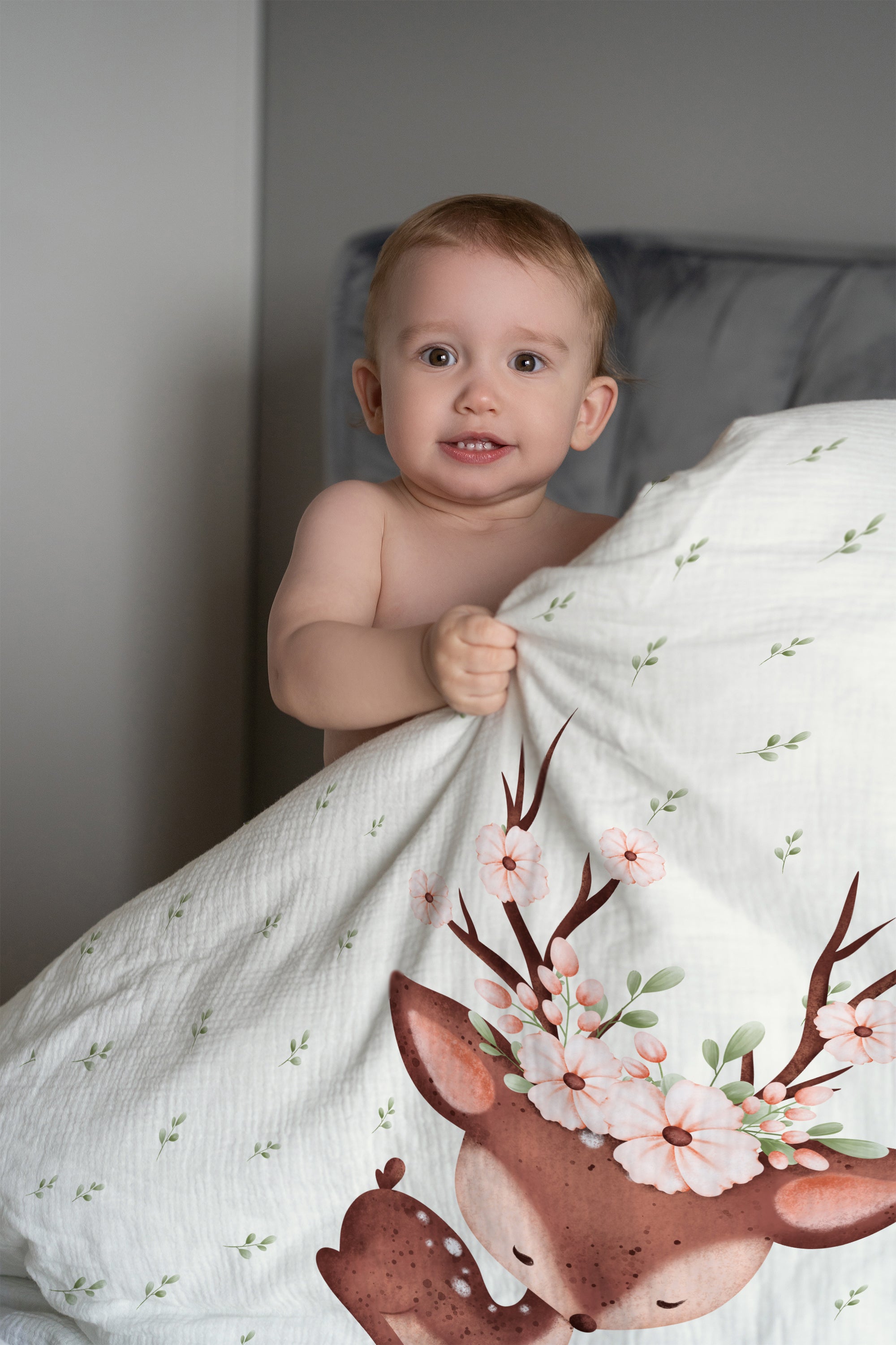 “Reh” Premium Kinderbettwäsche - Leslis