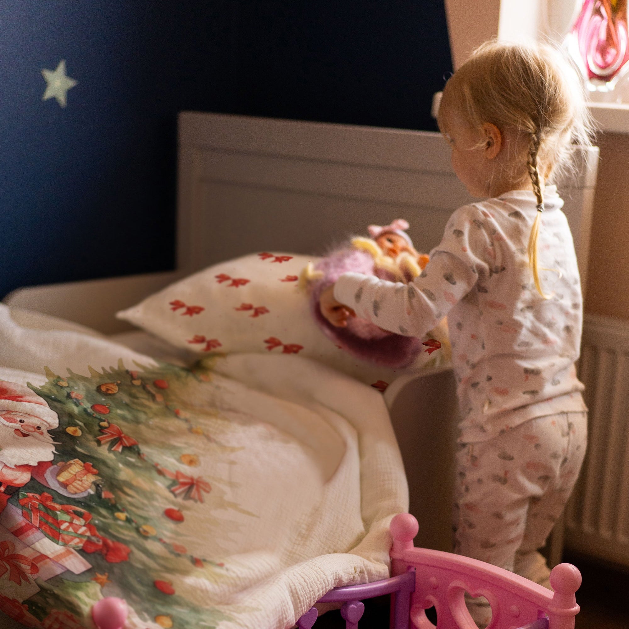 "Weihnachtsmann" Premium Kinderbettwäsche - Leslis