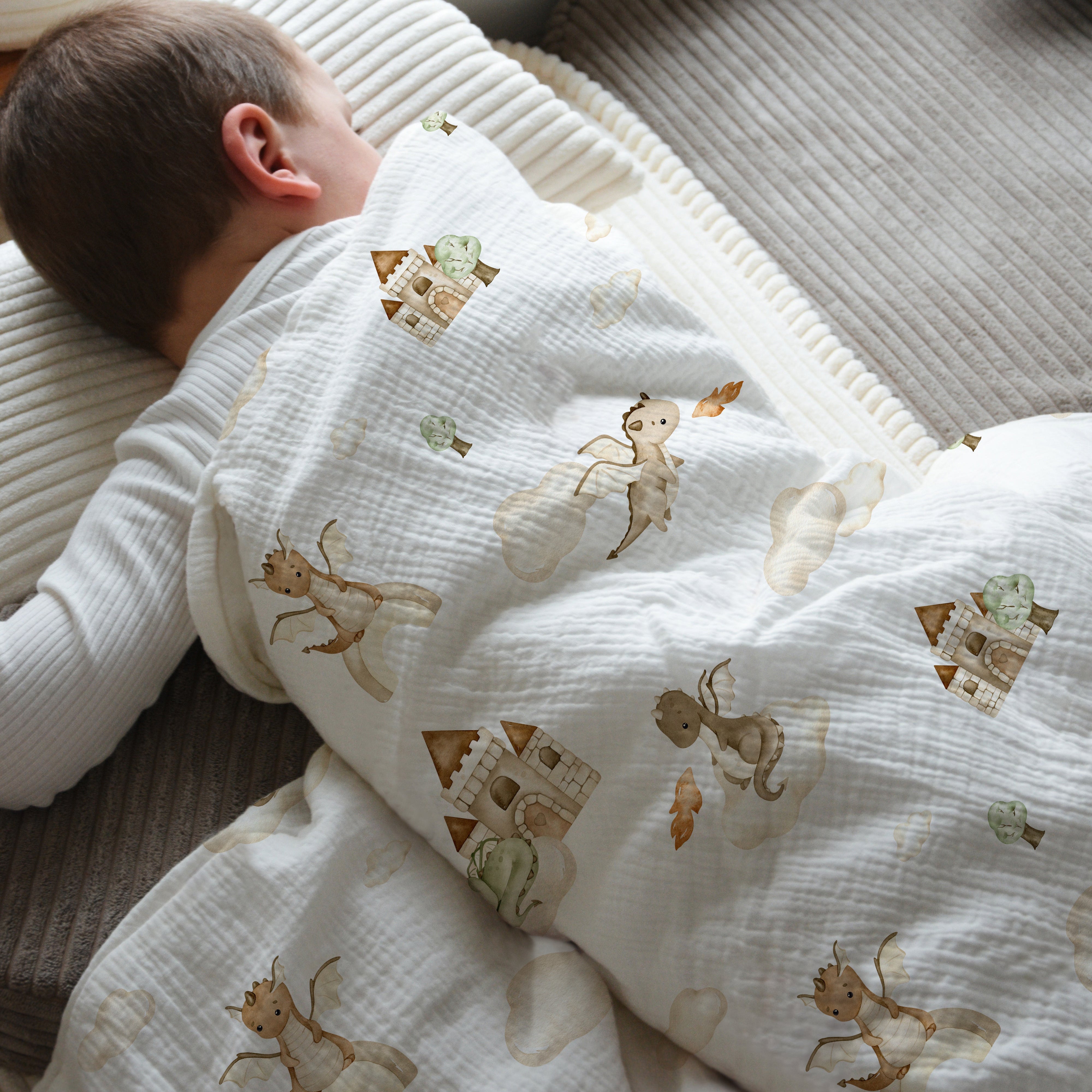 "Der kleine Drache" Premium Kinderbettwäsche