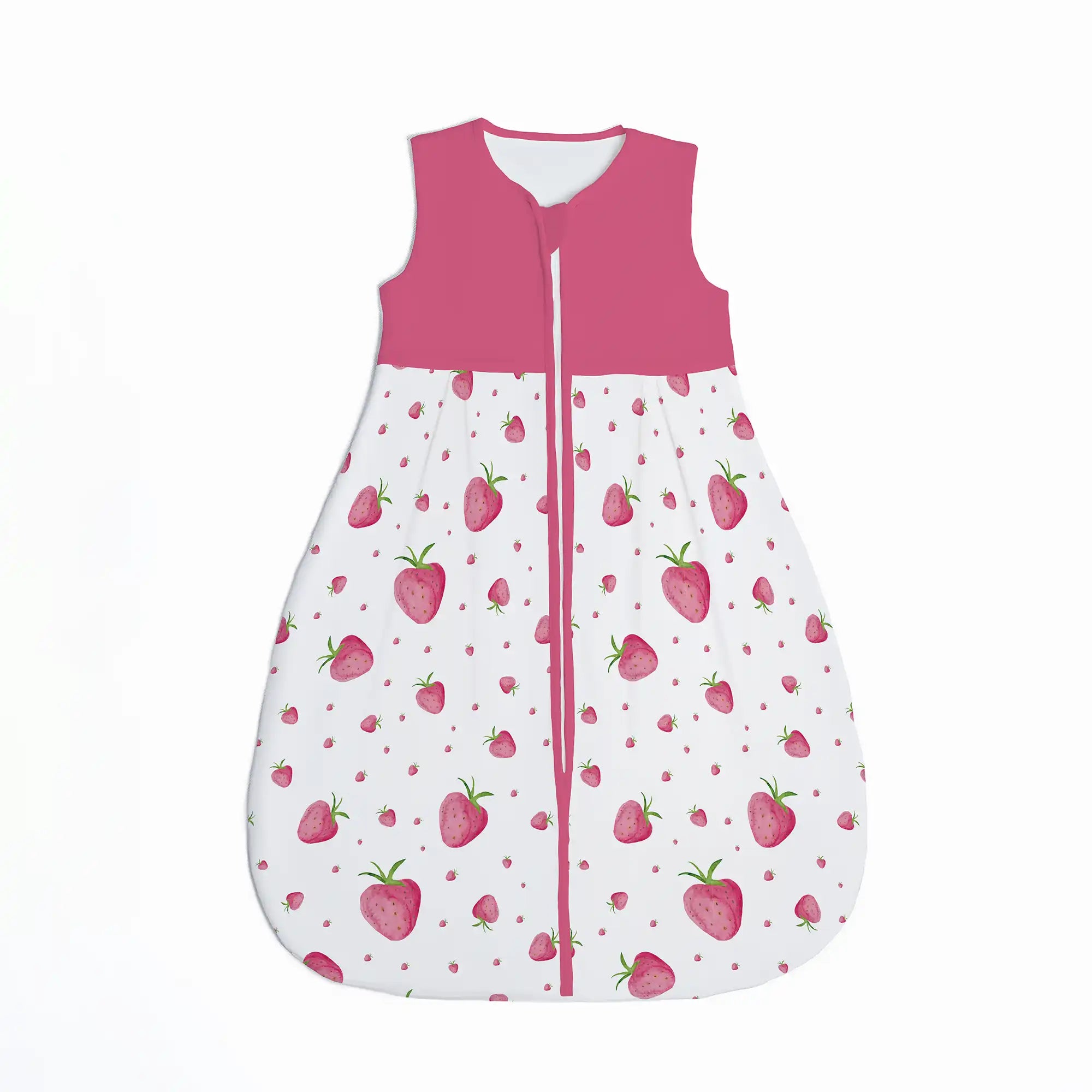 "Erdbeeren" Premium Jersey Schlafsack 1.0 TOG - Leslis