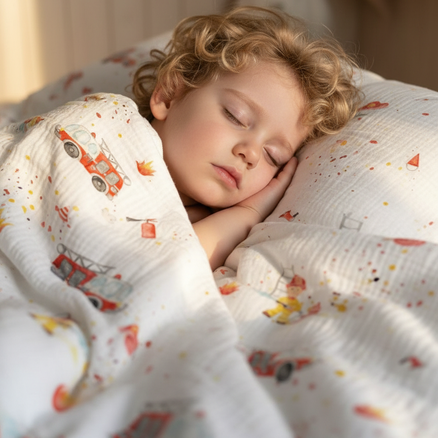 "Fire brigade" premium children's bed linen