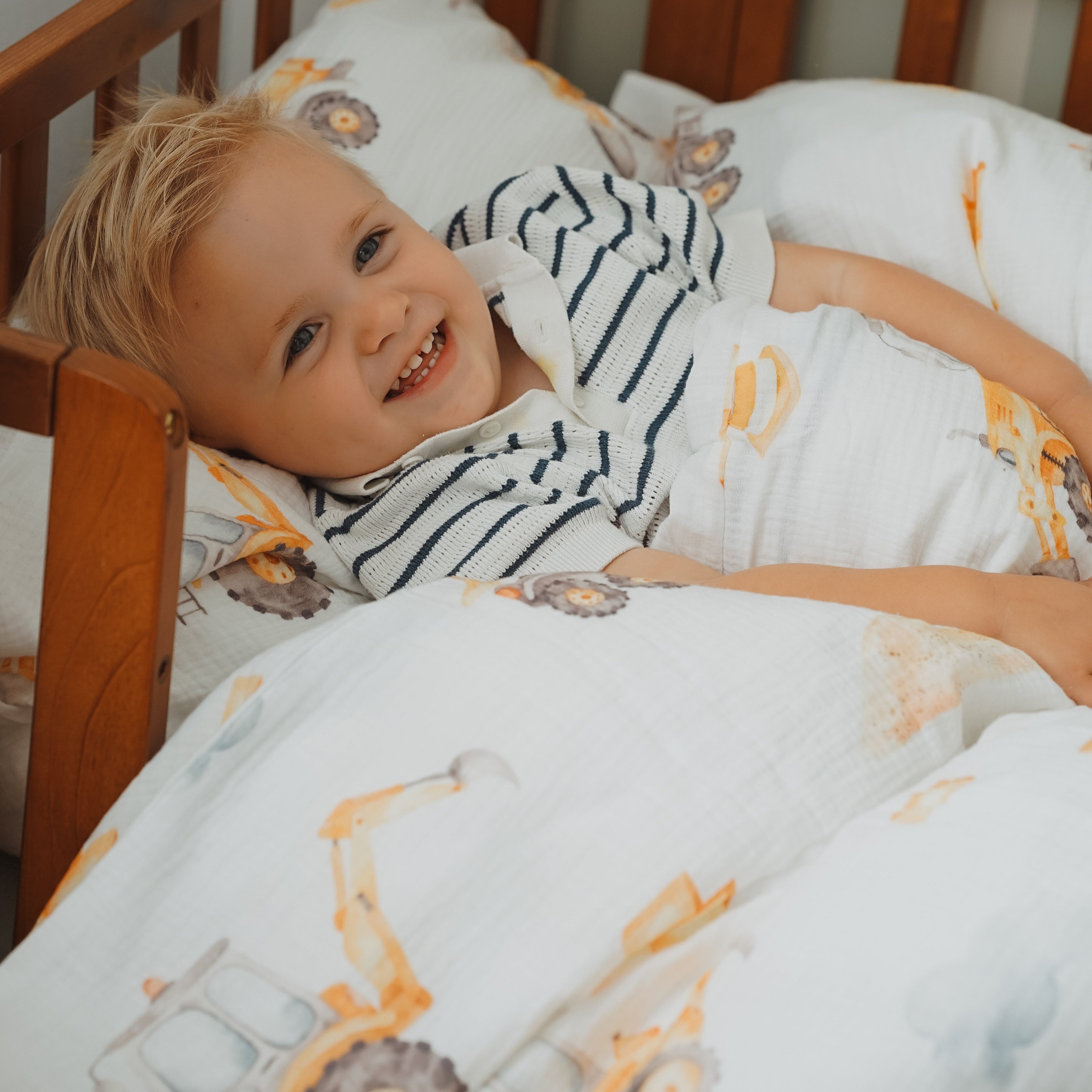 “Baustelle” Premium Kinderbettwäsche