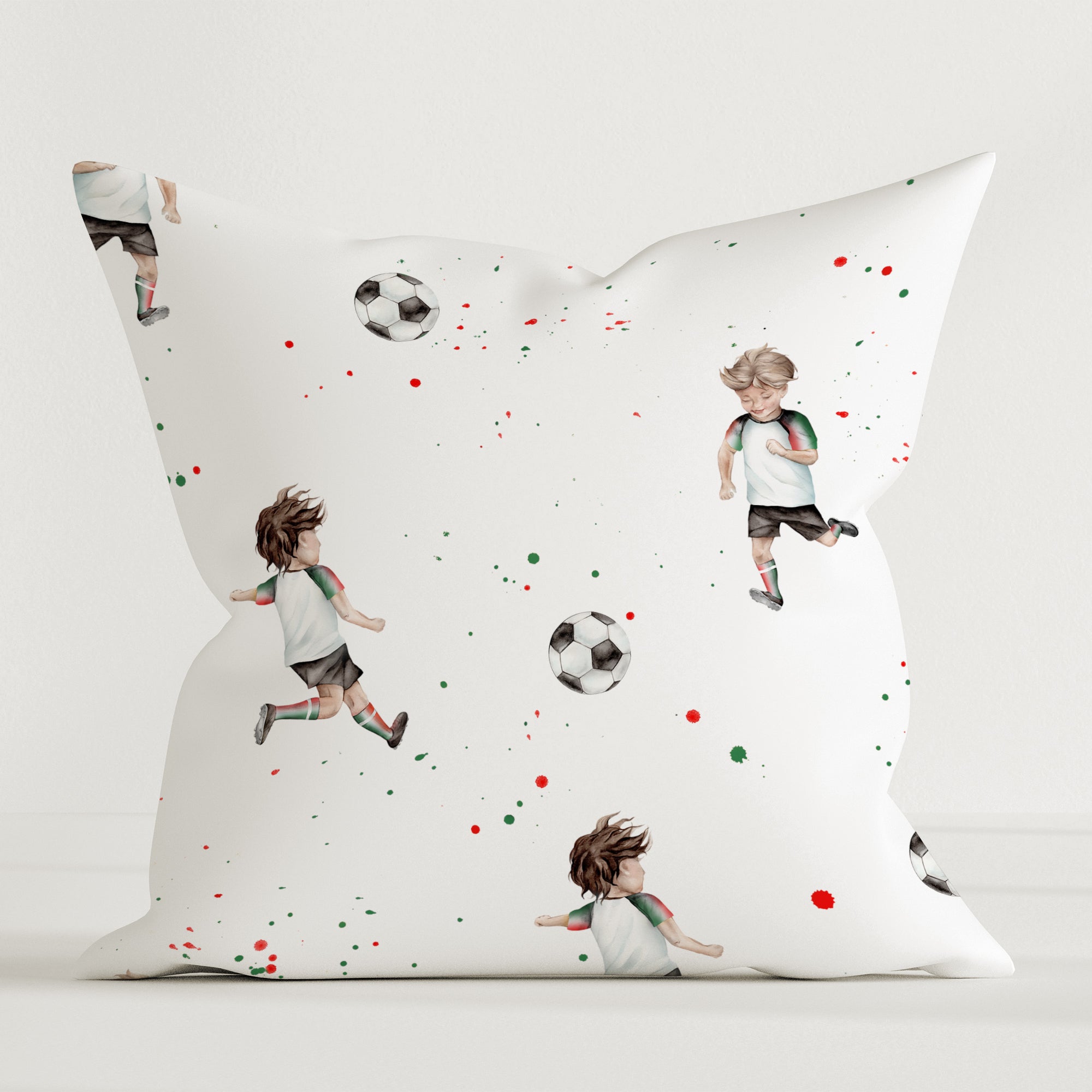 "Fussball" Premium Kinder Dekokissen - Leslis