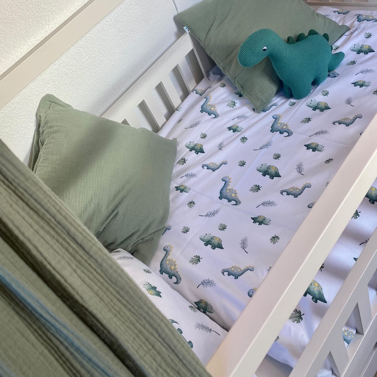 “Kleine Dinosaurier” Premium Kinderbettwäsche - Leslis