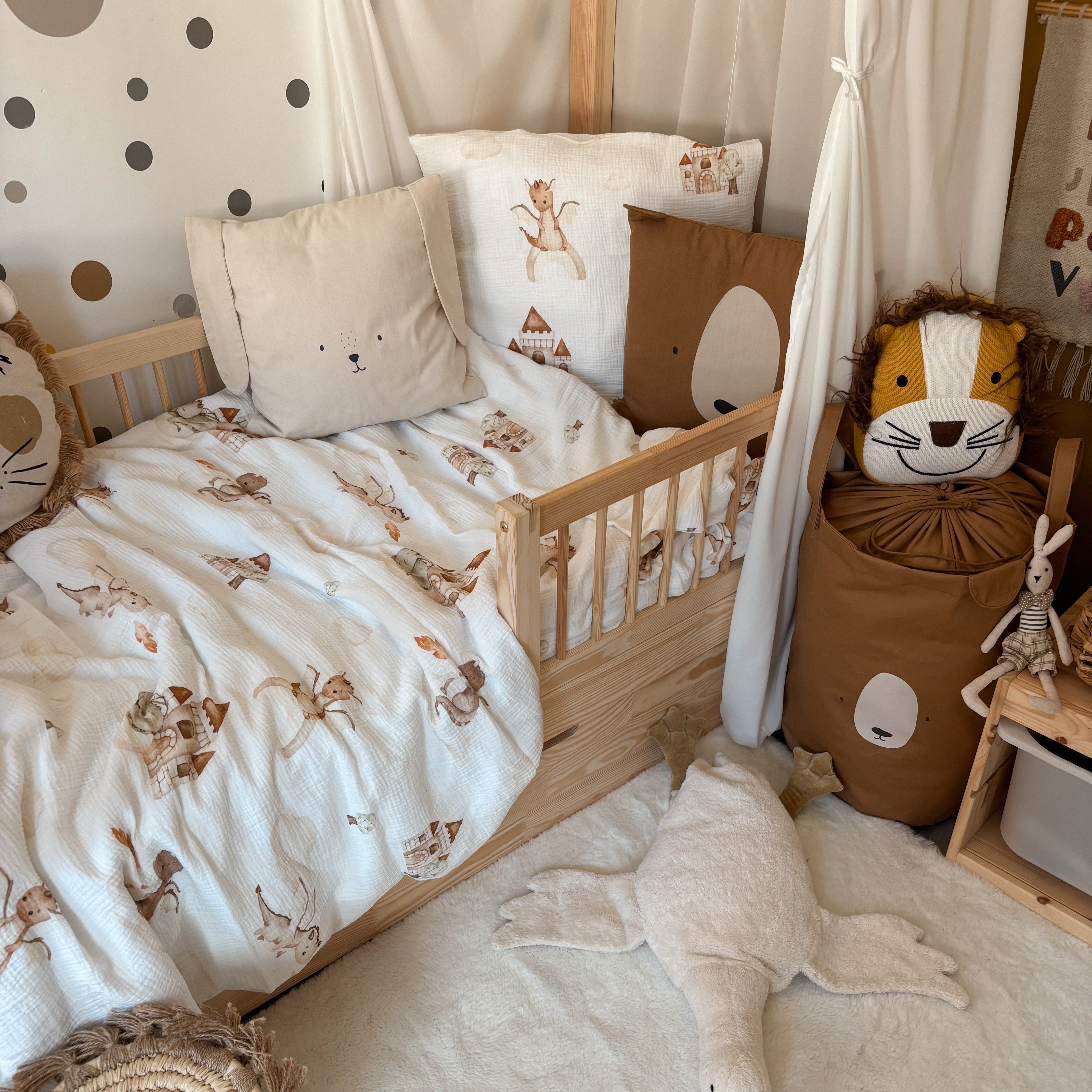 "Der kleine Drache" Premium Kinderbettwäsche