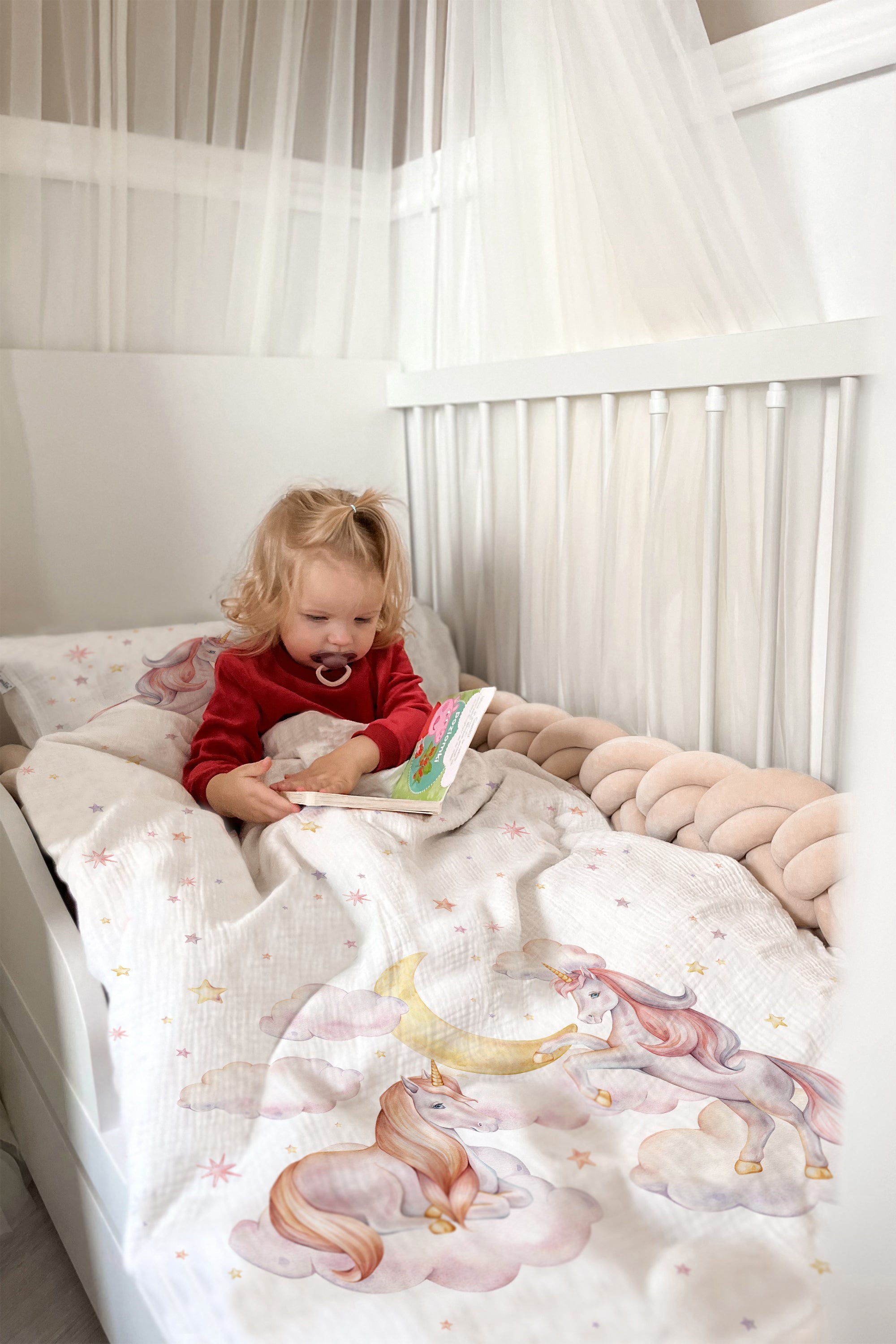 "Sternen Einhorn" Premium Kinderbettwäsche