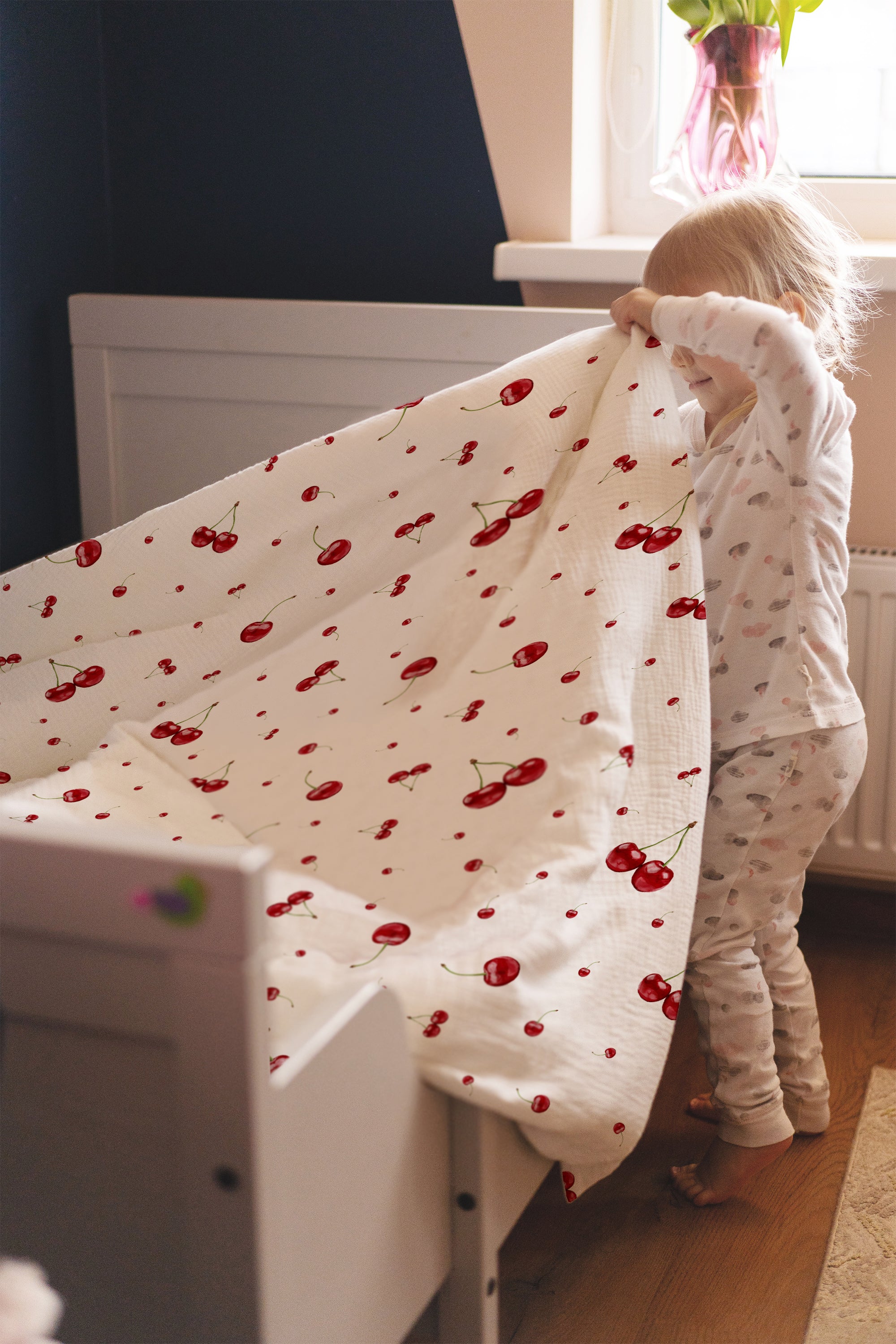"Kirschen" Premium Kinderbettwäsche