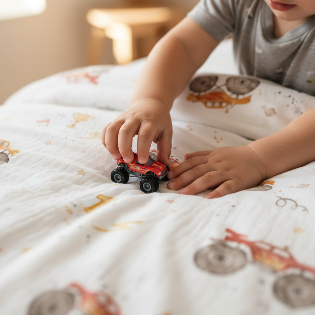 "Monstertrucks" Premium Kinderbettwäsche