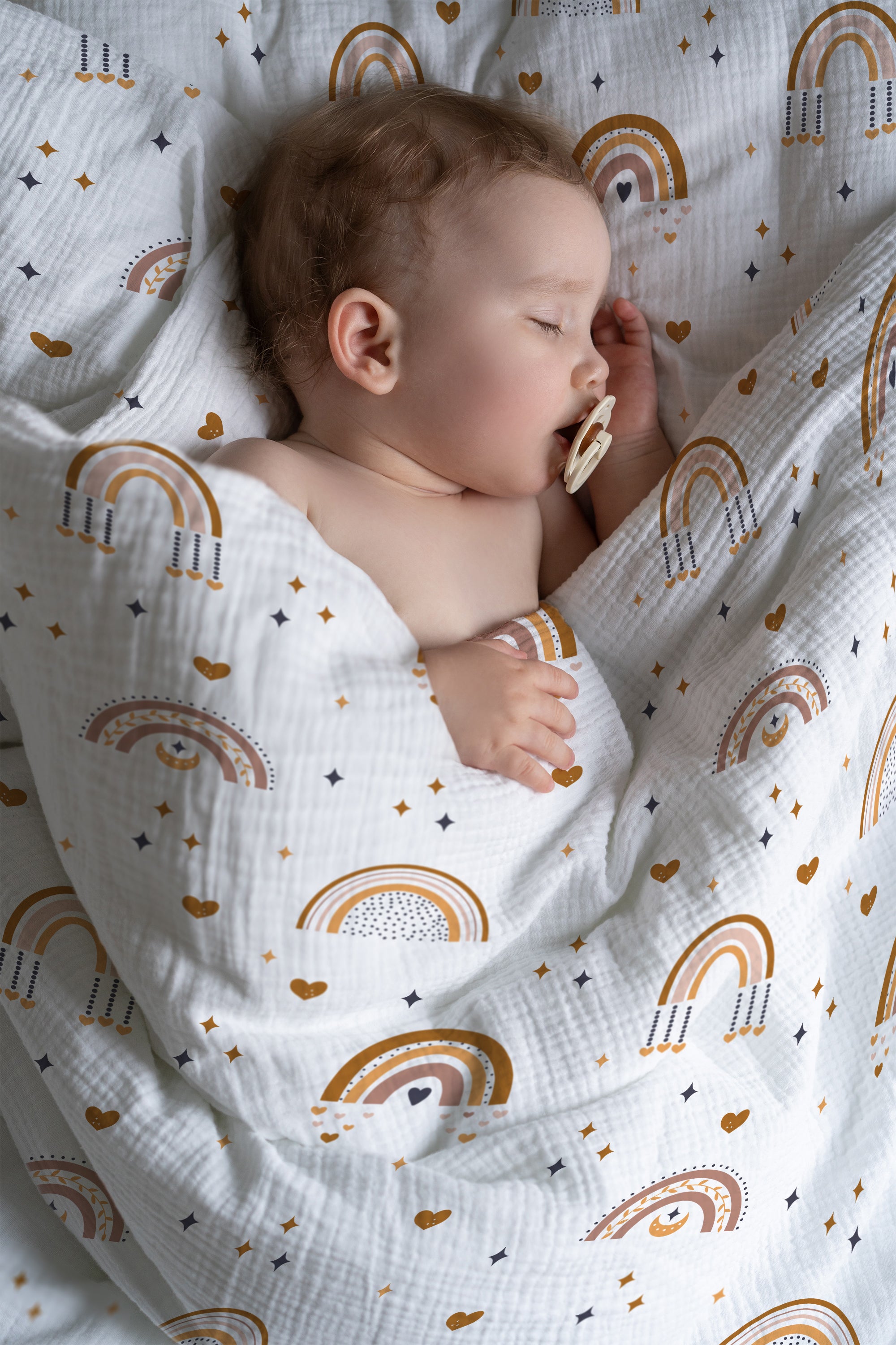 “Boho Rainbow" Premium Kinderbettwäsche - Leslis
