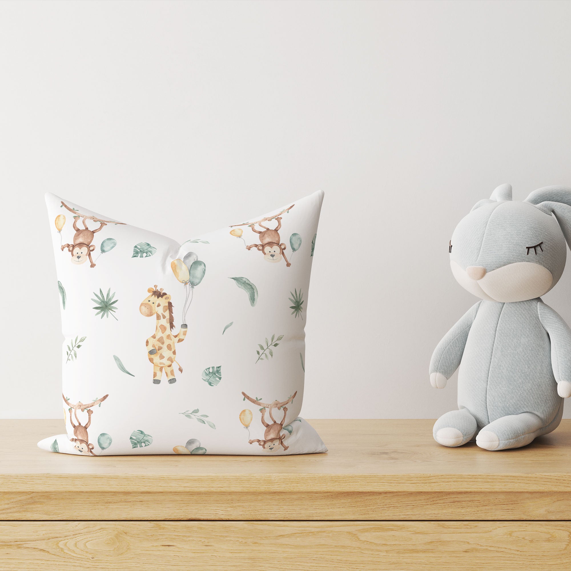 "Affe Giraffe" Premium Kinder Dekokissen - Leslis