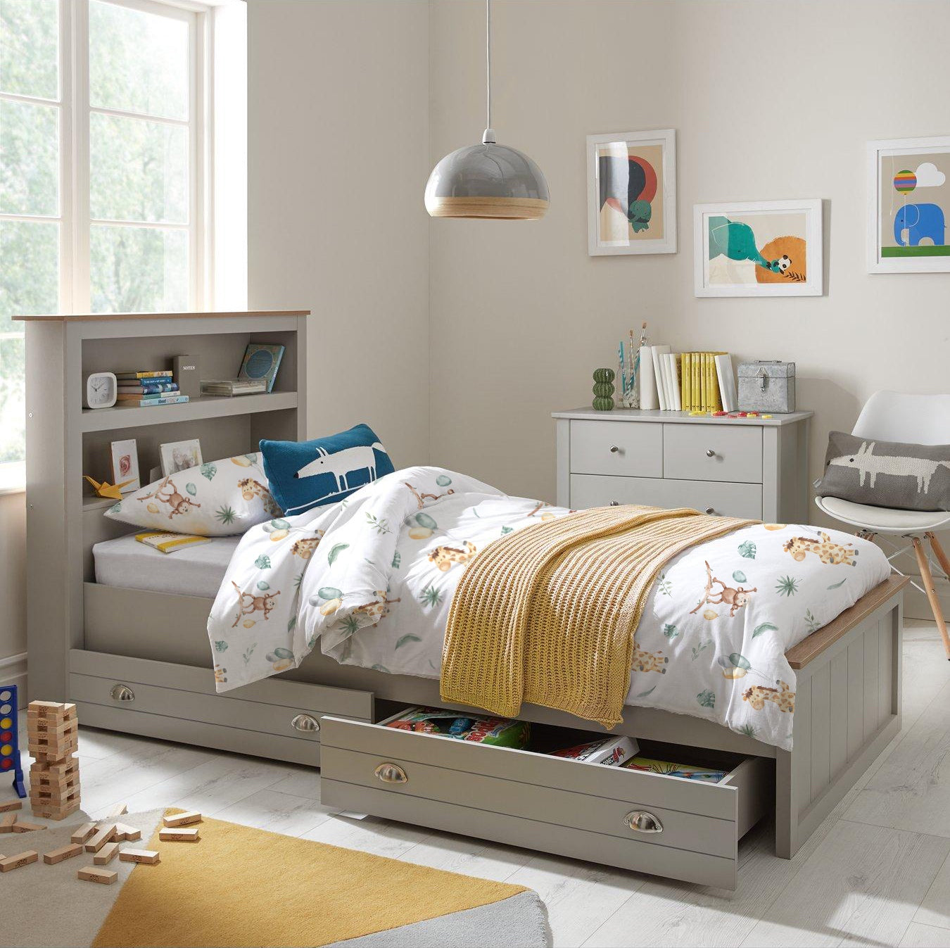 “Affe und Giraffe” Premium Kinderbettwäsche - Leslis