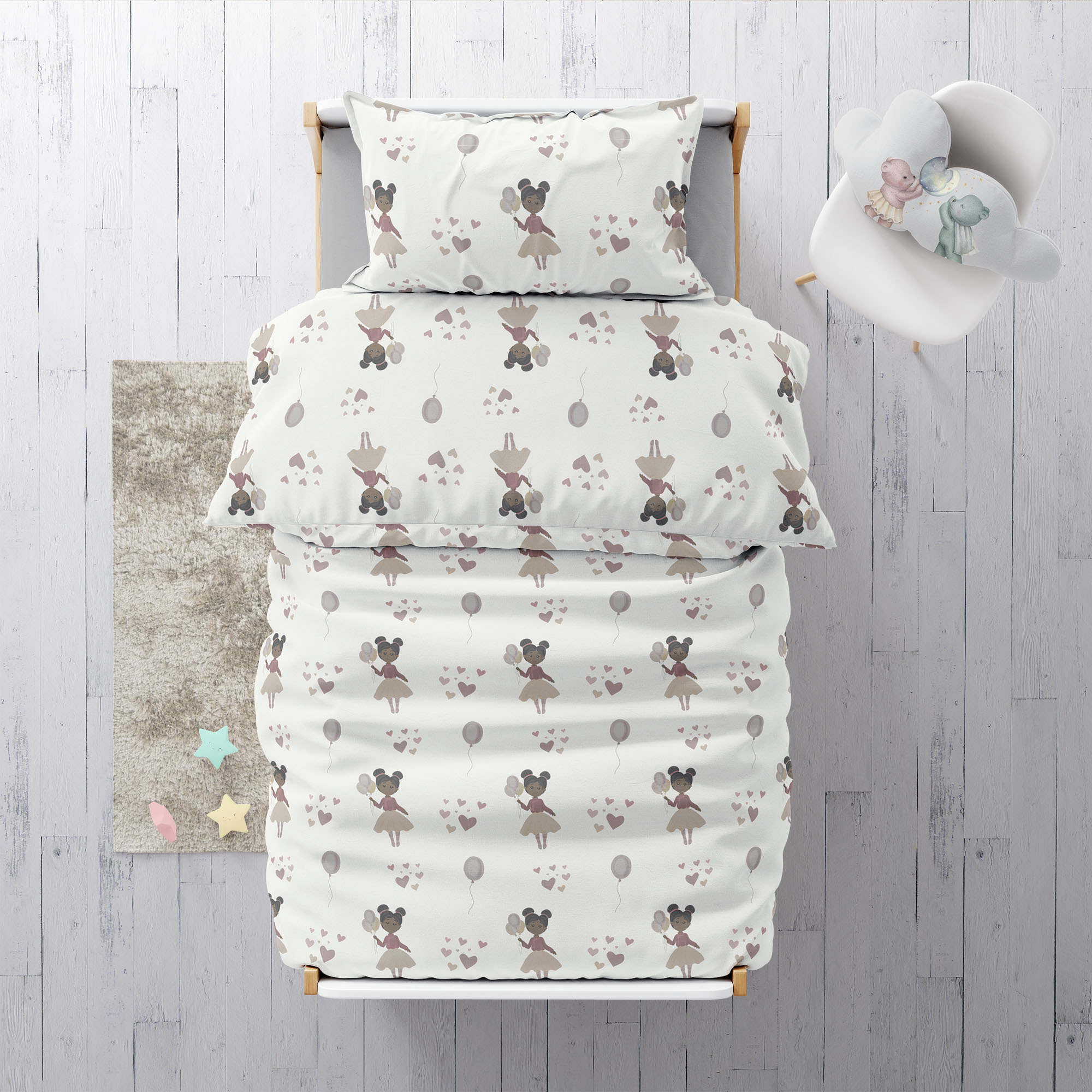 “Little Princess” Premium Kinderbettwäsche - Leslis