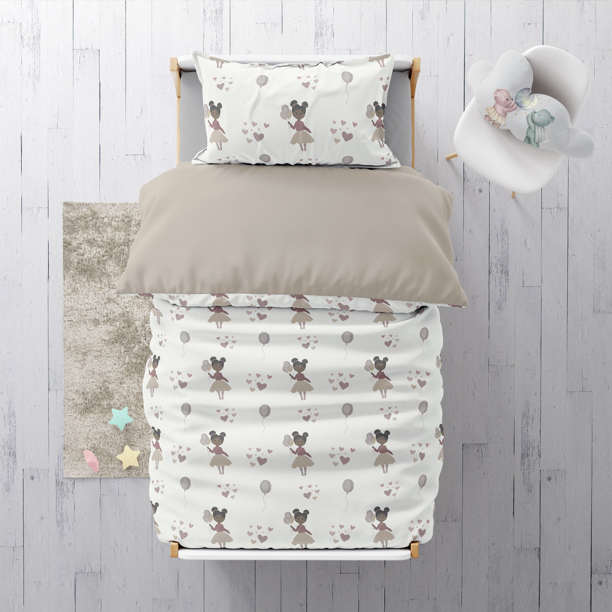 “Little Princess” Premium Kinderbettwäsche - Leslis