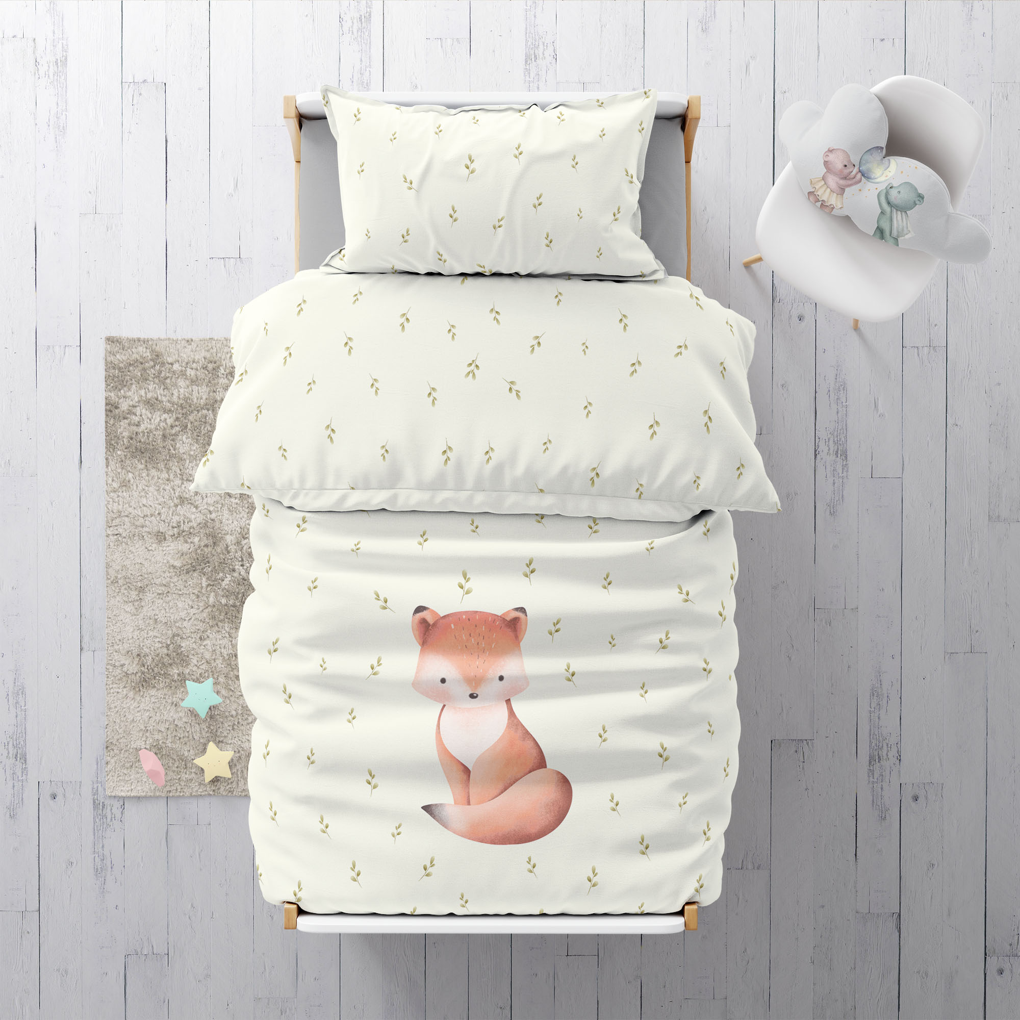 “Fuchs” Premium Kinderbettwäsche - Leslis