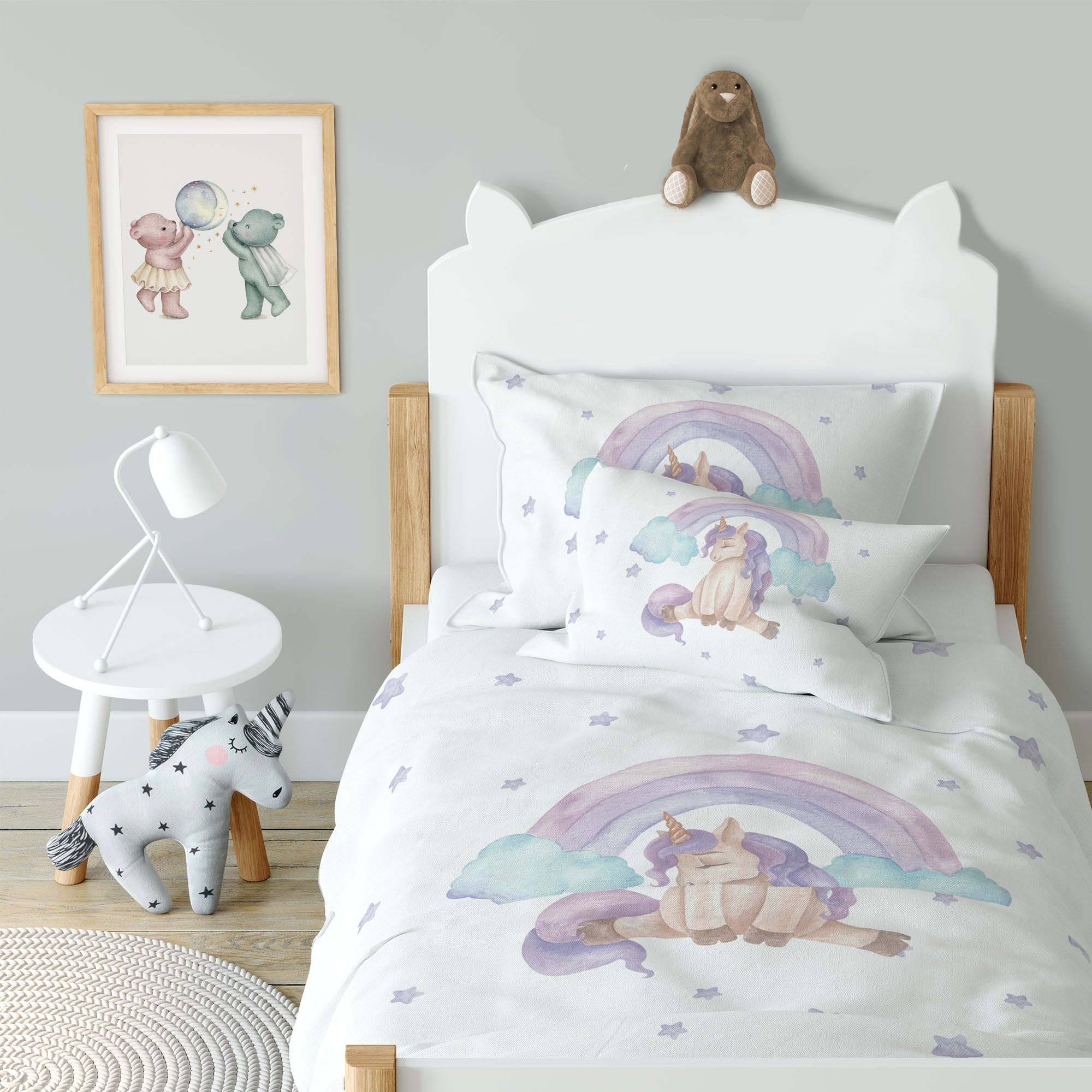 “Mein liebes Einhorn” Premium Kinderbettwäsche - Leslis