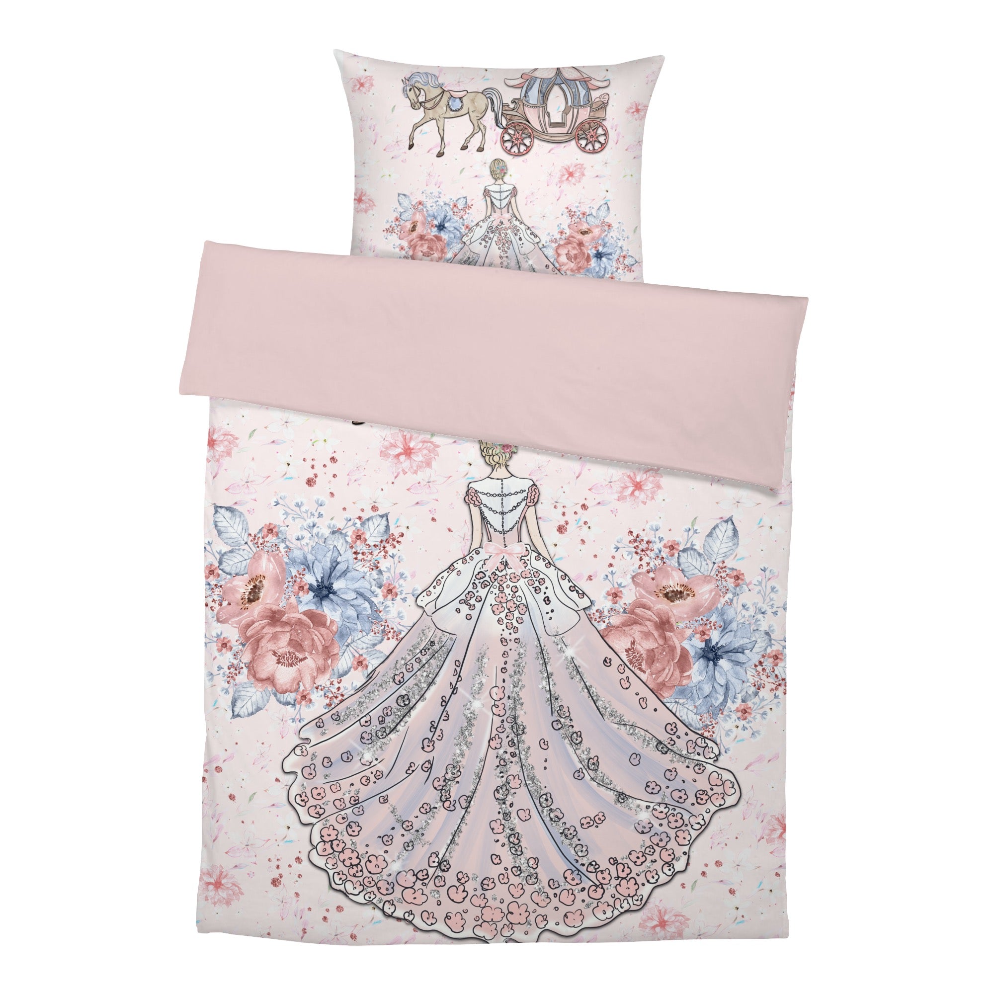 “Blumenprinzessin” Premium Kinderbettwäsche - Leslis