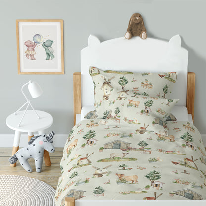 "At the farm" premium children's bed linen