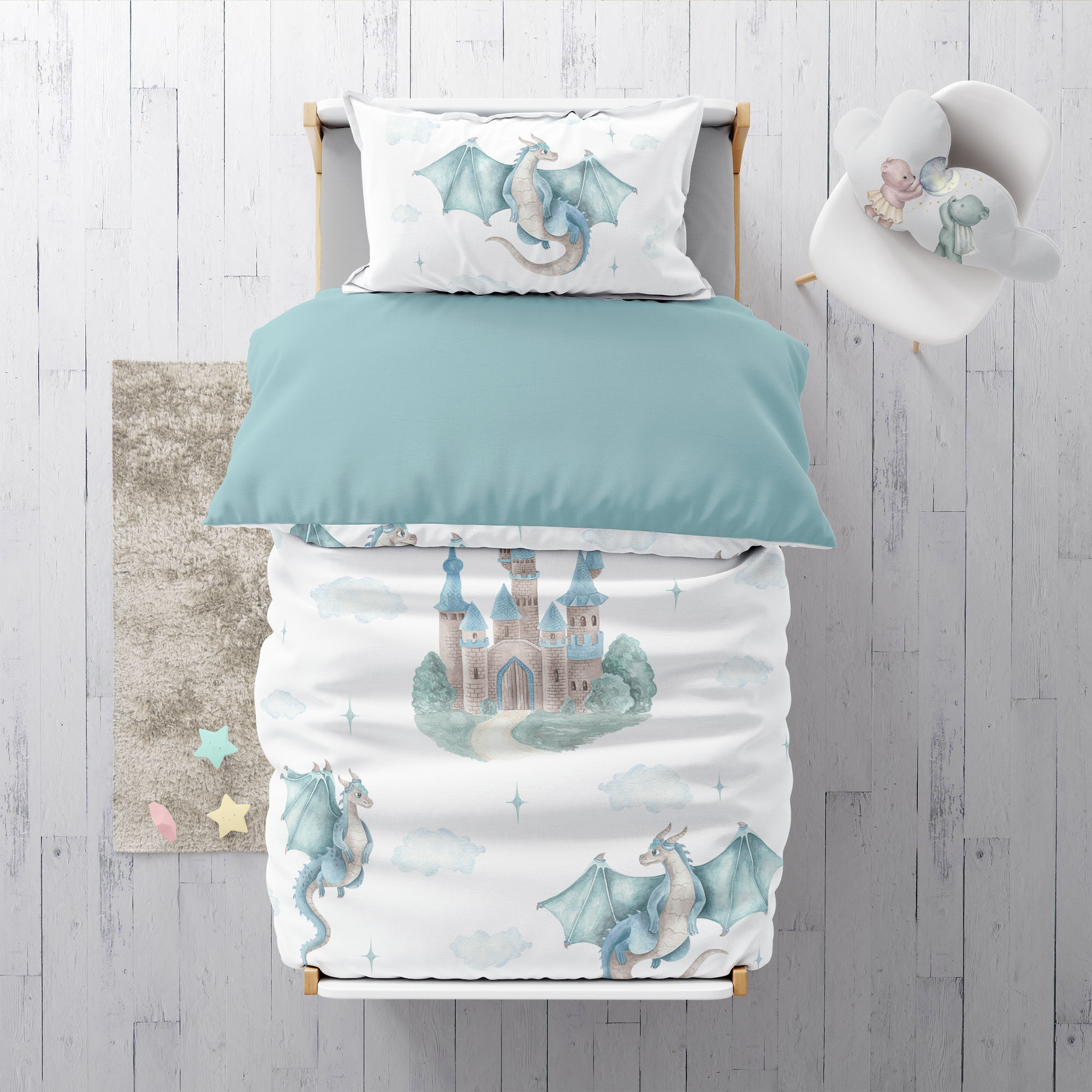 "Dragon" premium children's bed linen