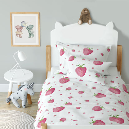 "Strawberries" premium children's bed linen