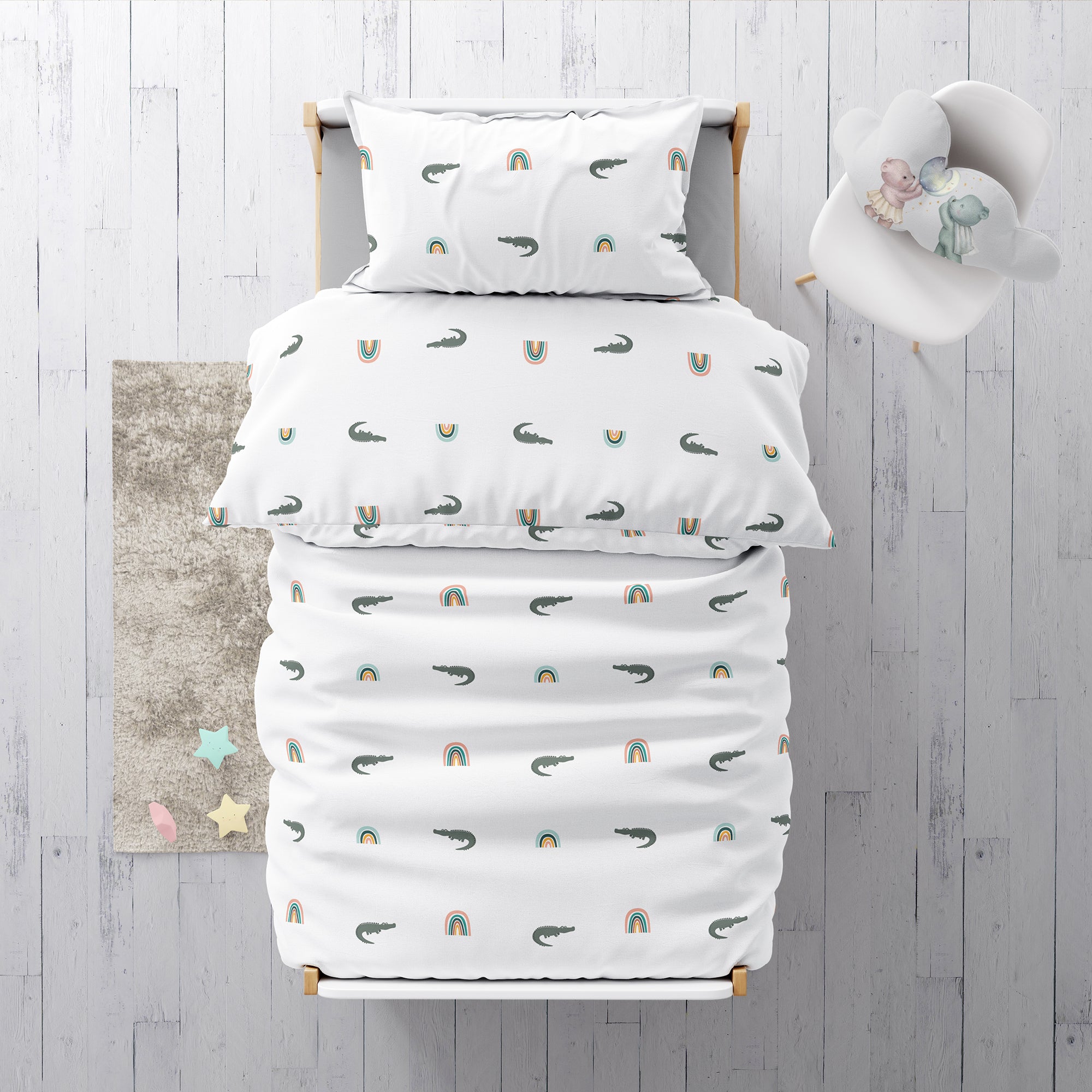 "Crocodiles" premium children's bed linen