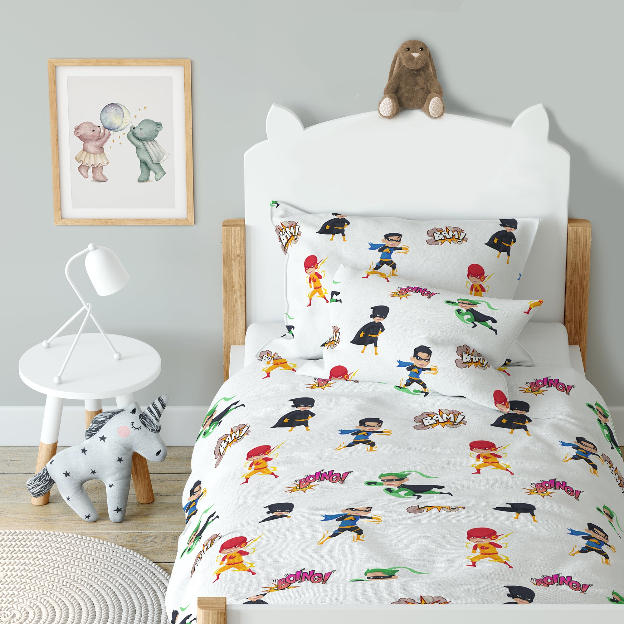 "Superheroes" premium children's bed linen