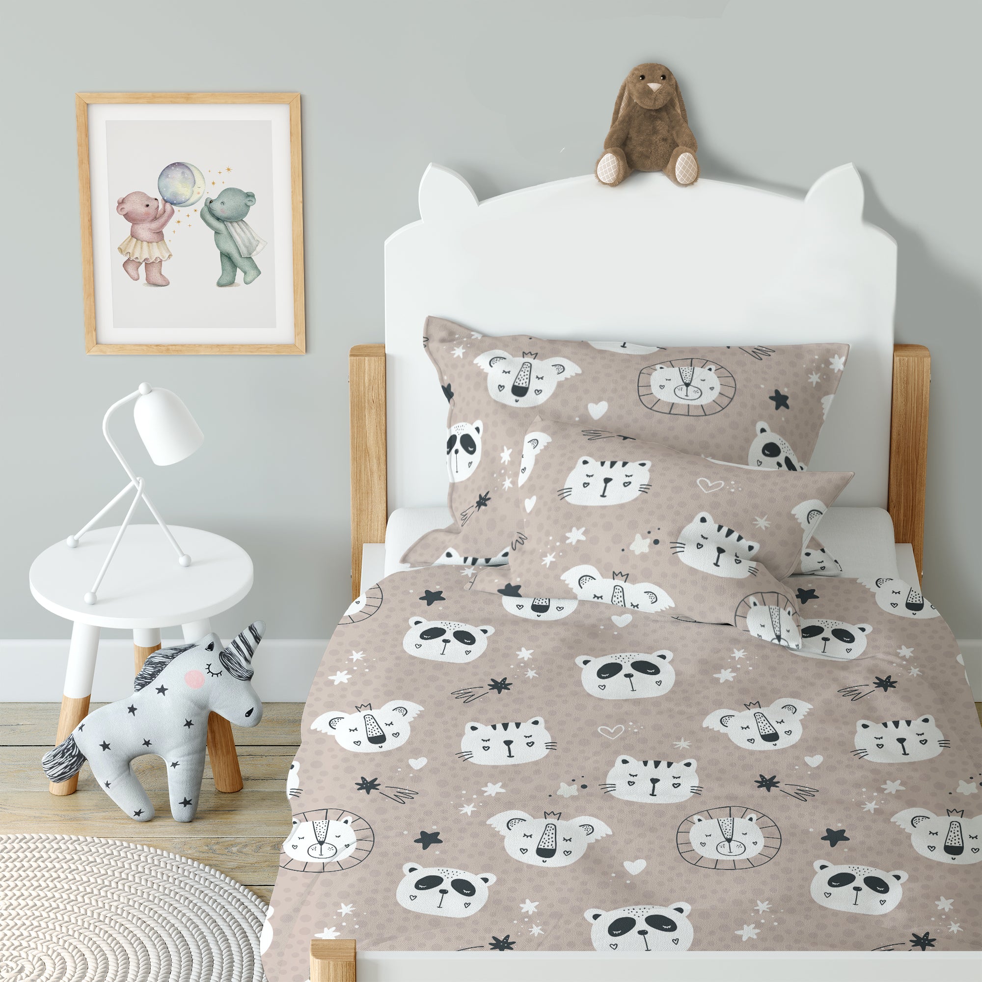 "Zoo animals" premium children's bed linen