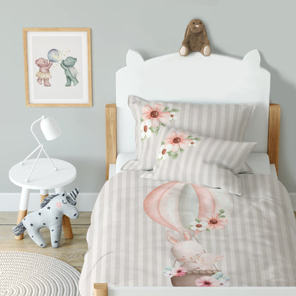 "Bunny family" premium children's bed linen