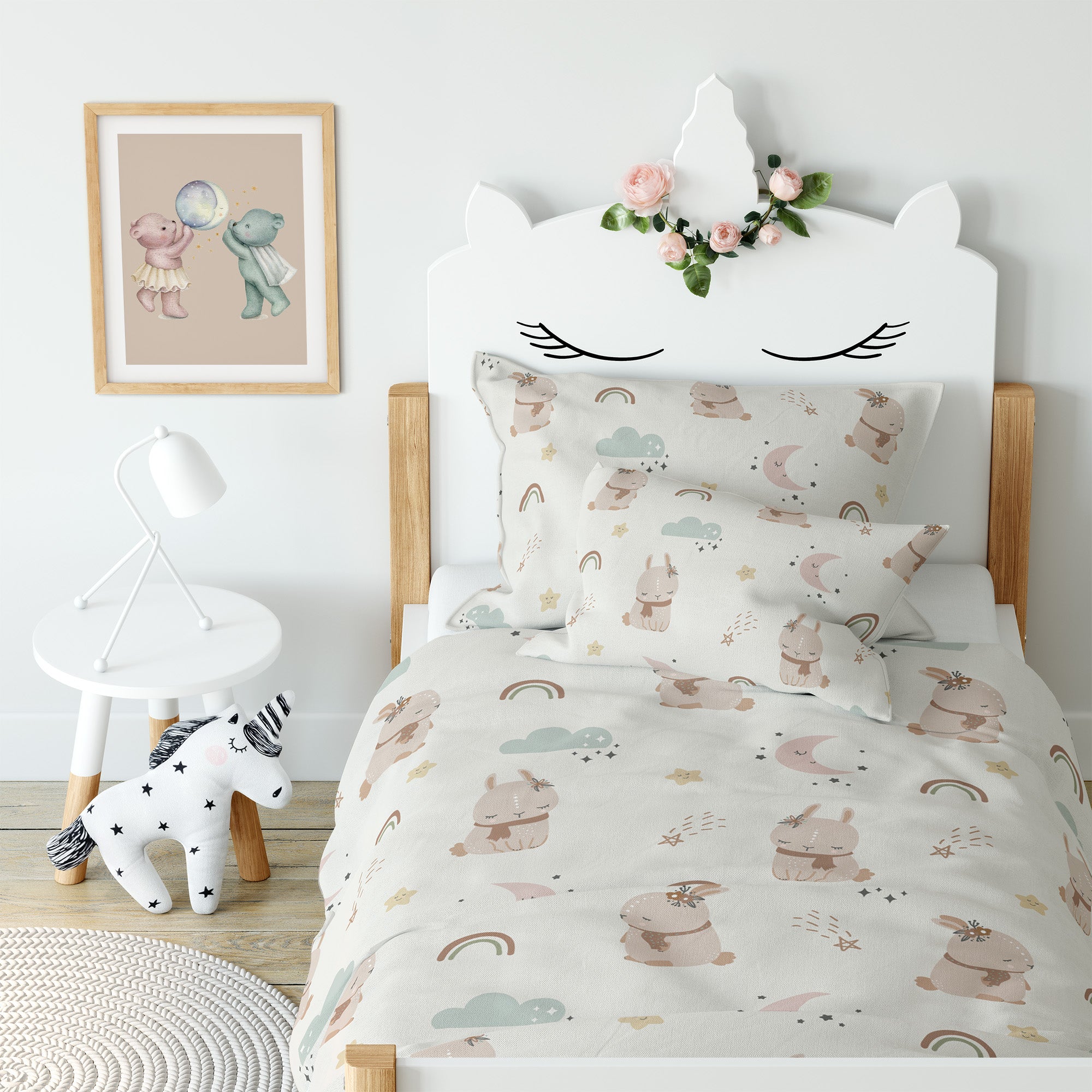 "Nordic Bunny" premium children's bed linen