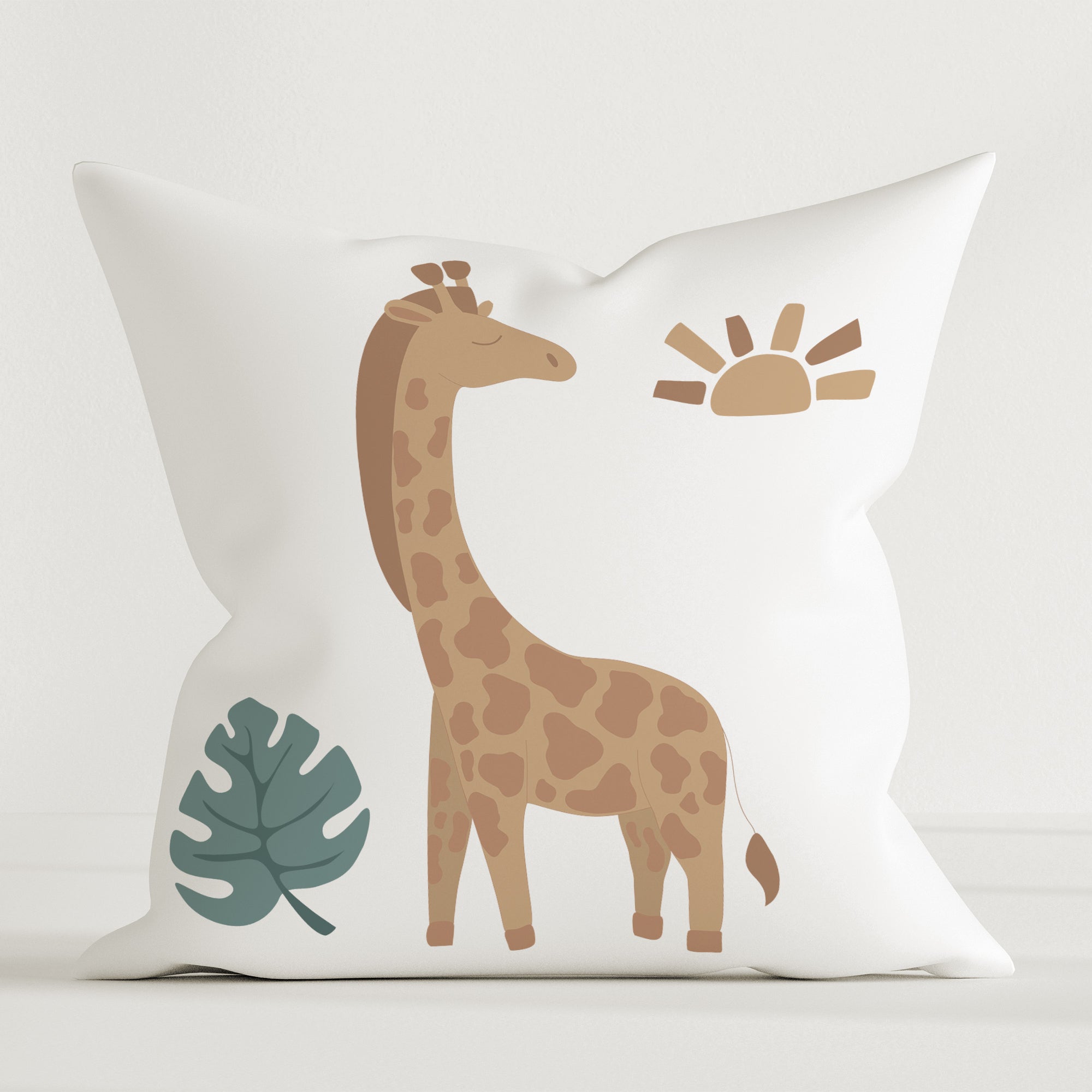 "Jungle giraffe" children's decorative cushion