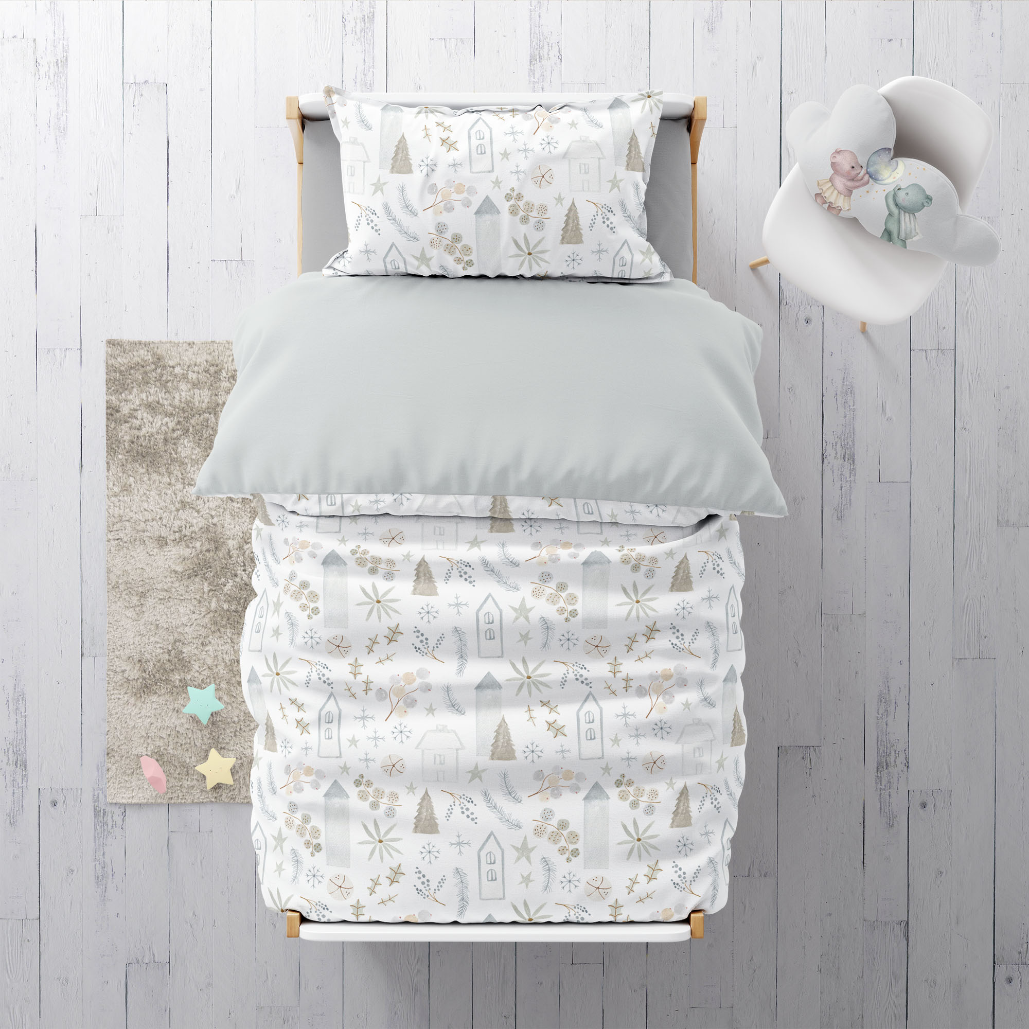 "Magic city" premium children's bed linen