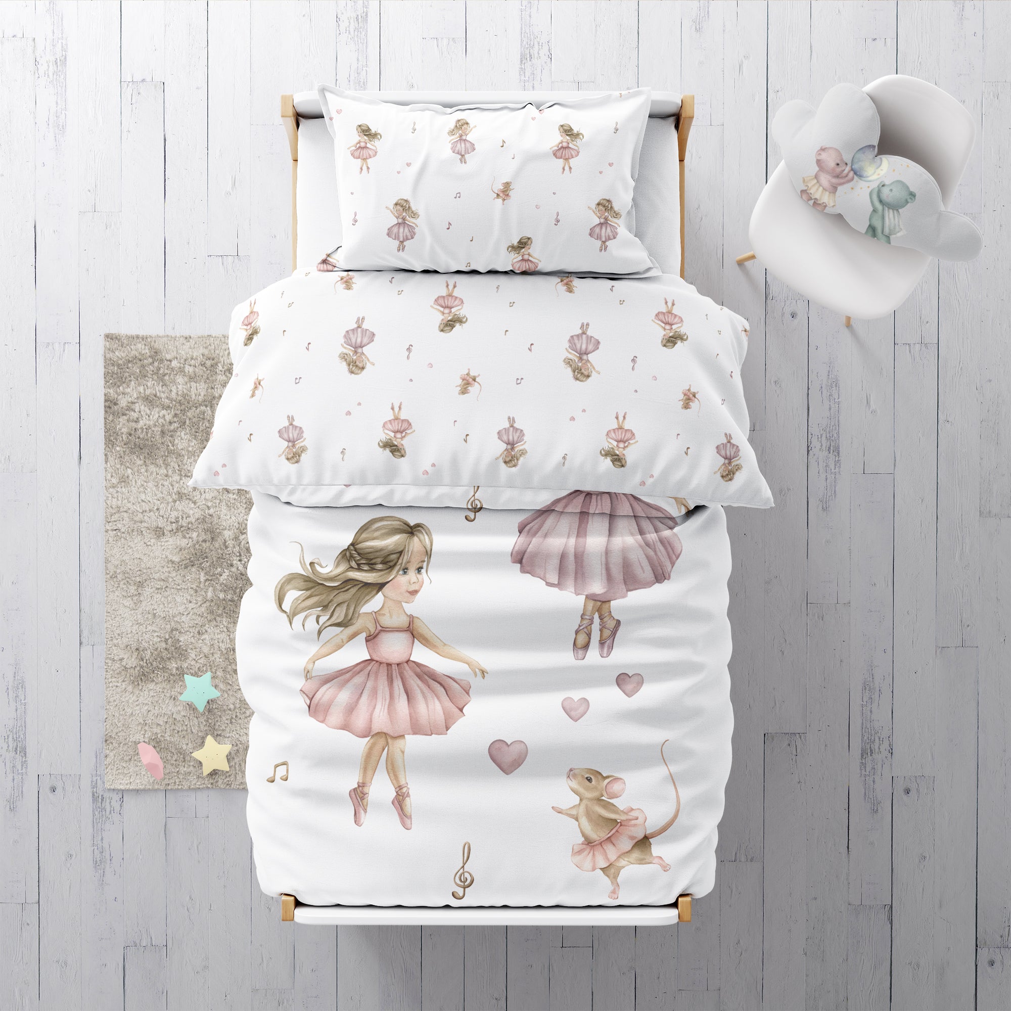 "Dancers" Premium children's bed linen