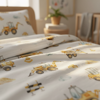 “Baustelle” Premium Kinderbettwäsche