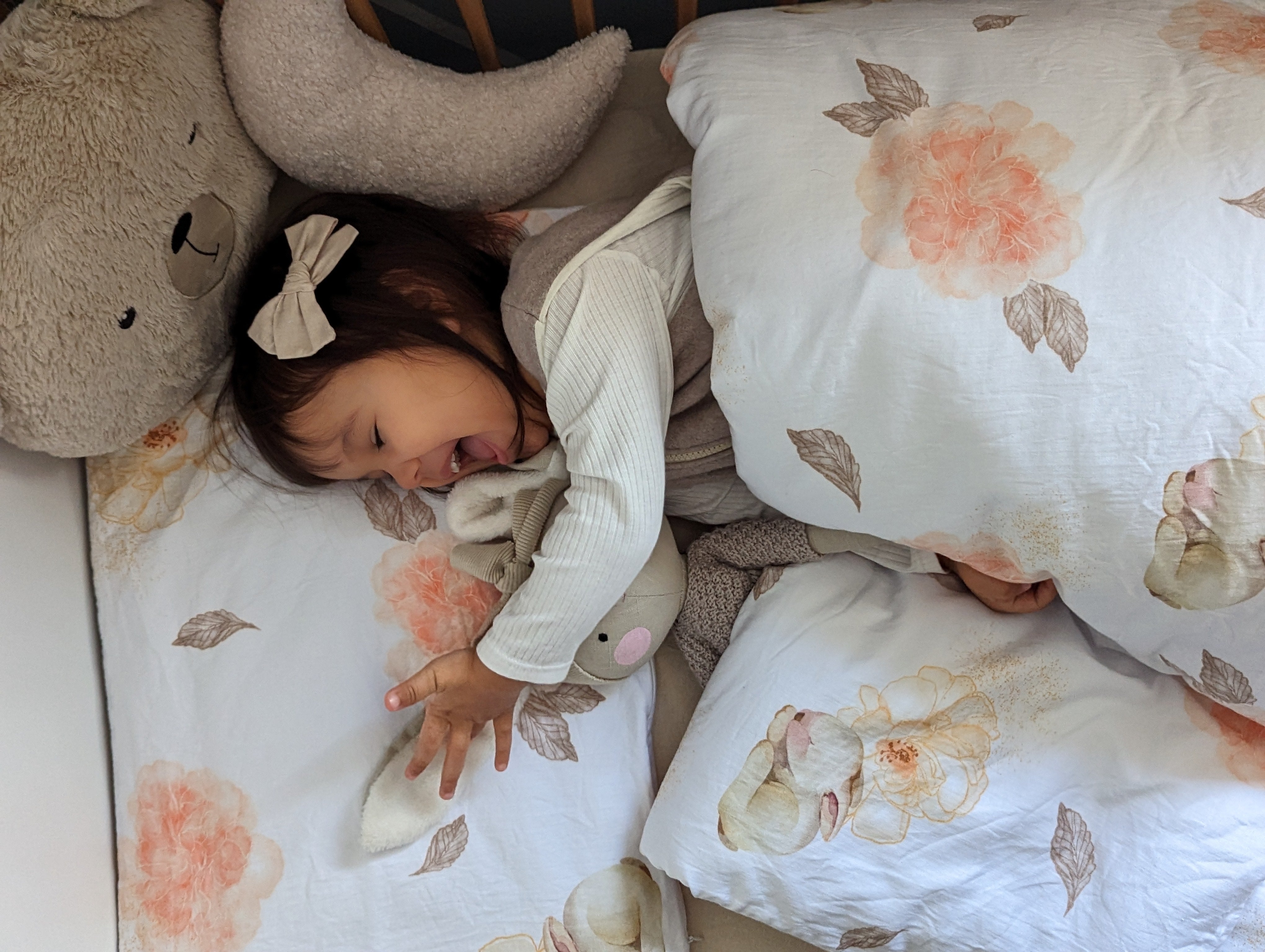 "Flower bunny" premium children's bed linen