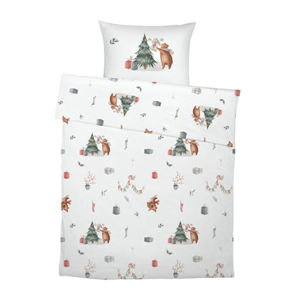 "Weihnachten im Wald" Premium Kinderbettwäsche