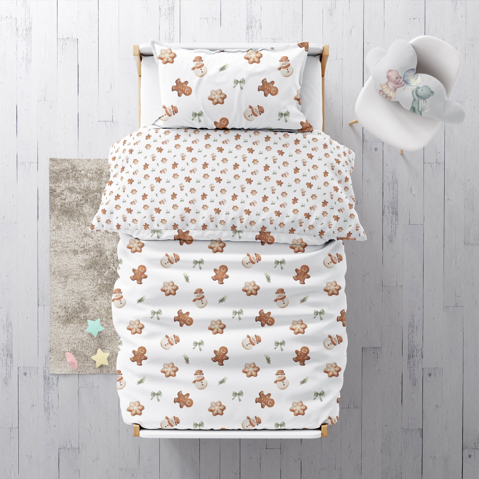 "Gingerbread Man" Premium Children's Bedding