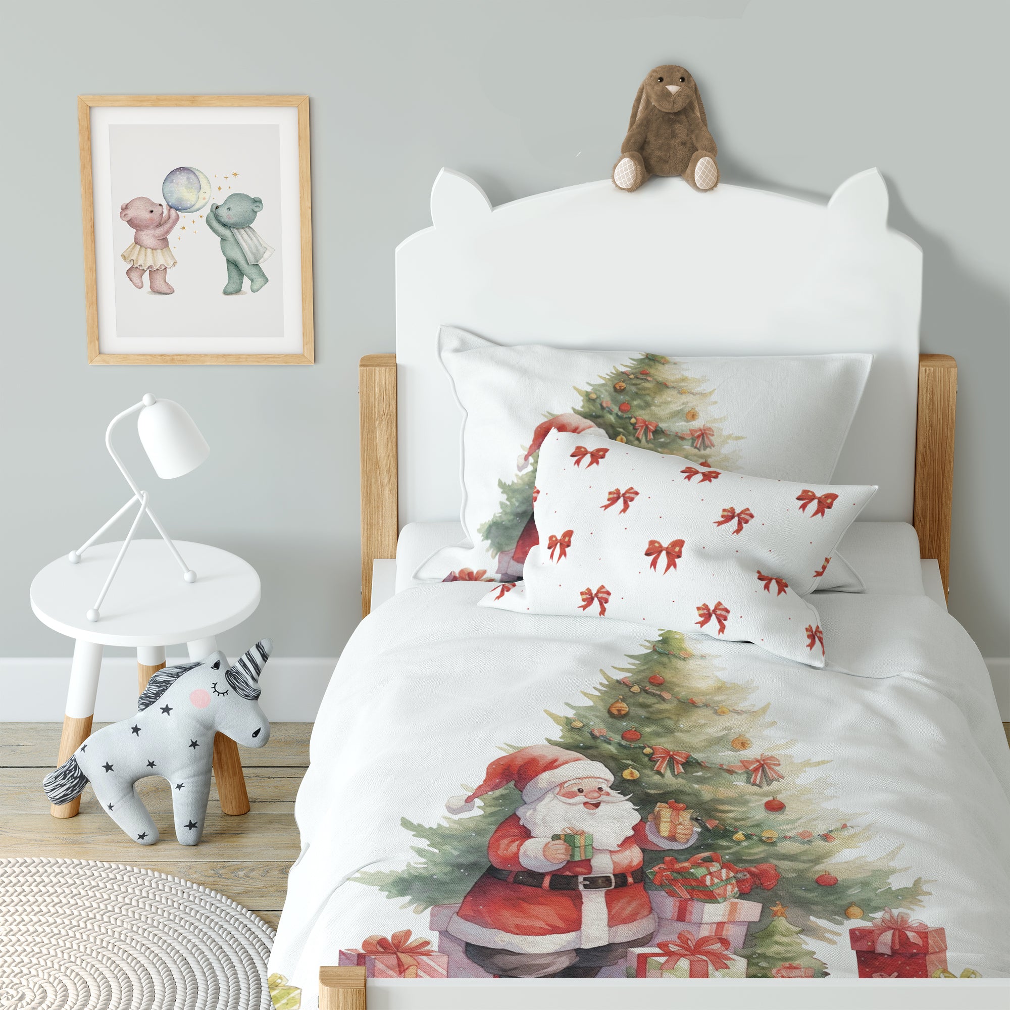 Santa Claus” premium children's bed linen made from 100% cotton