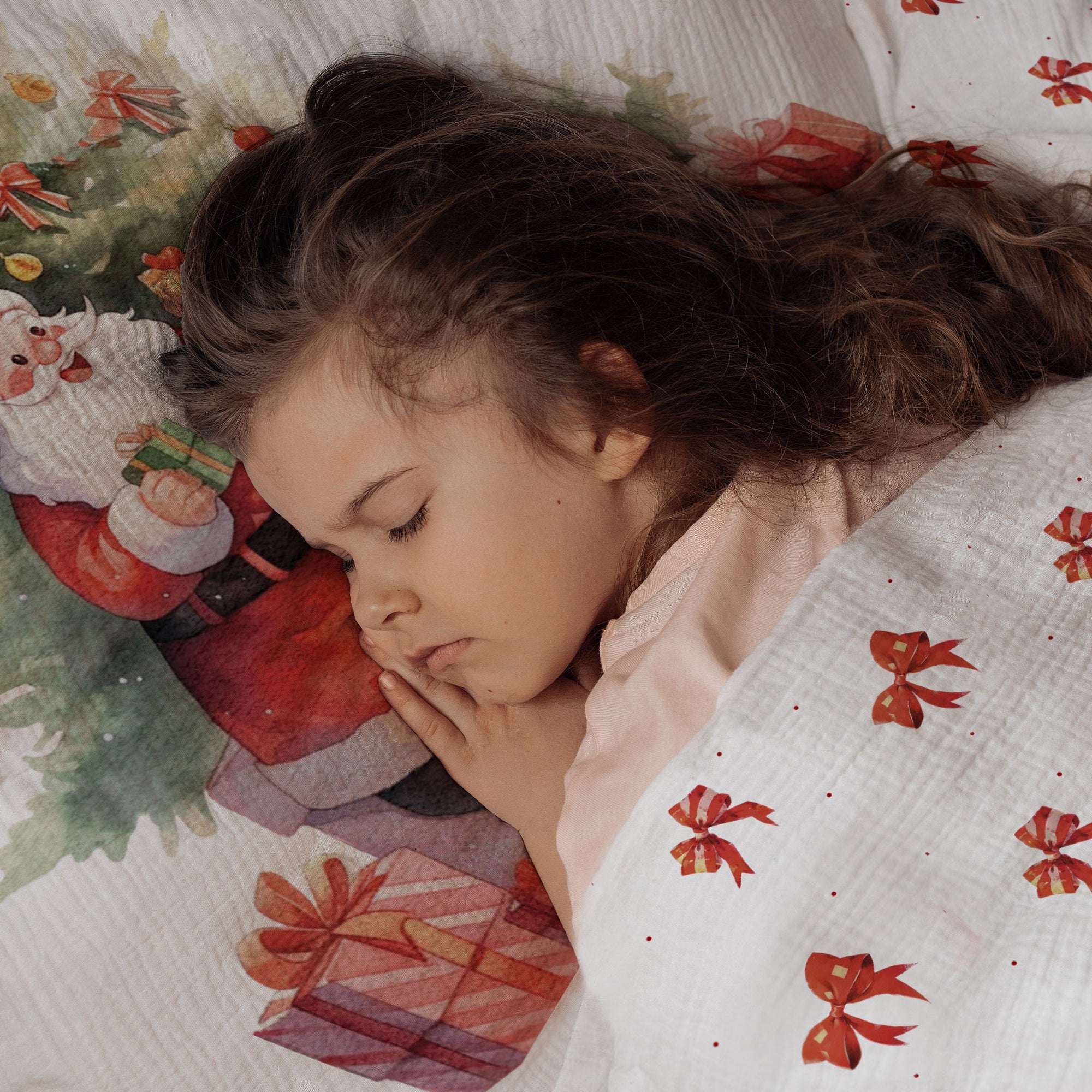 "Weihnachtsmann" Premium Kinderbettwäsche - Leslis