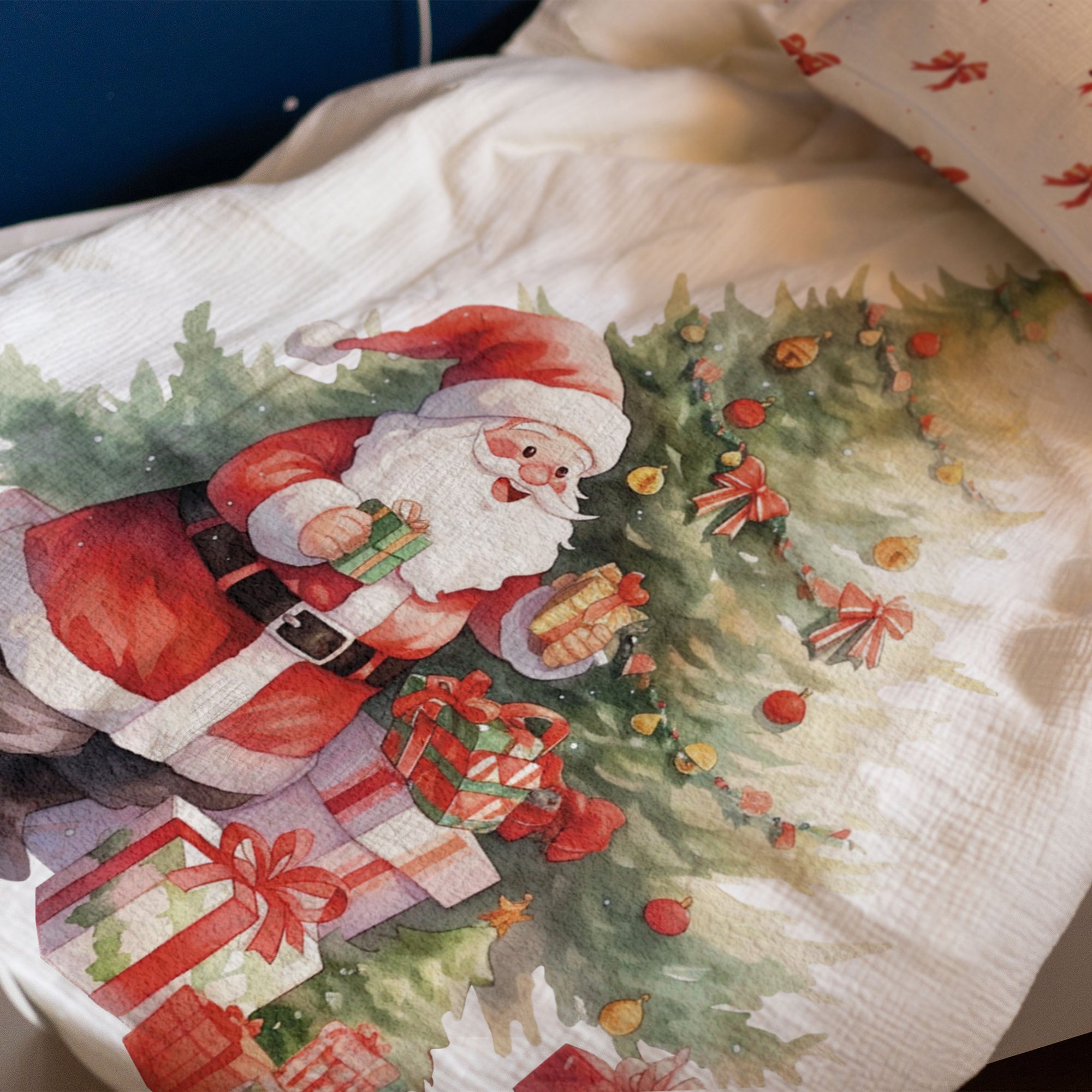 "Weihnachtsmann" Premium Kinderbettwäsche - Leslis