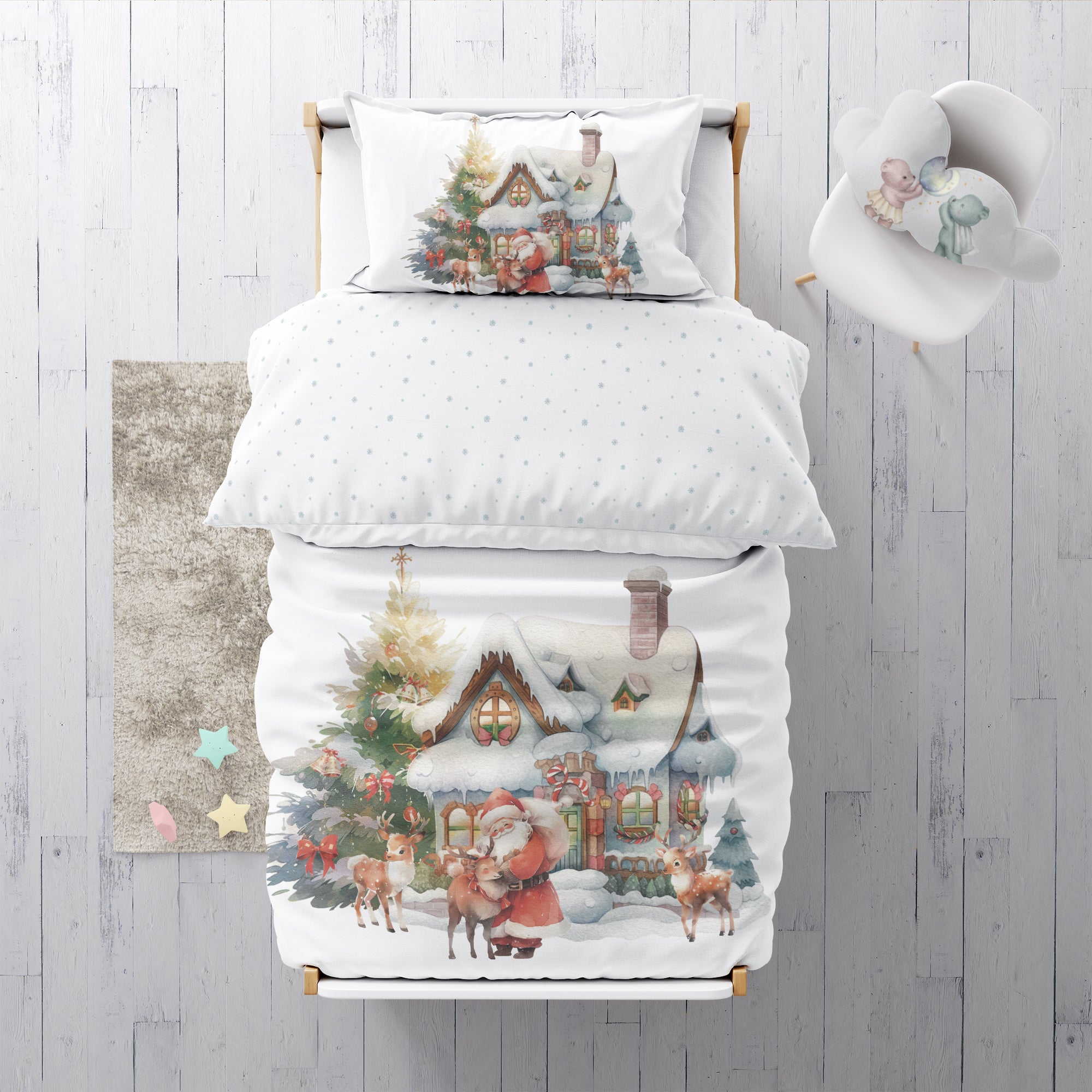 "House of Santa Claus" Premium children's bed linen