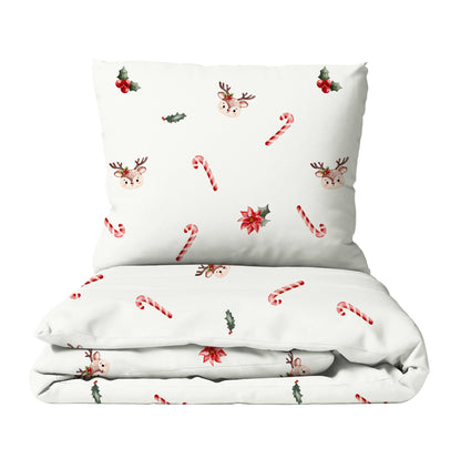 "Candy Canes and Deer" Premium Children's Bedding