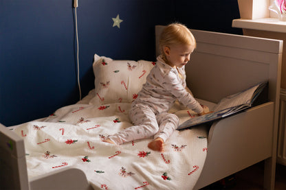 "Candy Canes and Deer" Premium Children's Bedding