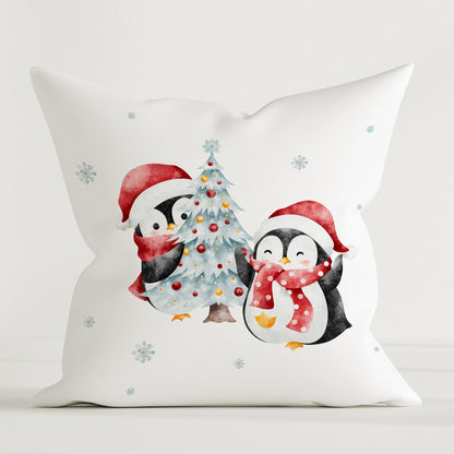 "Winter Pinguine" Premium Dekokissen - Leslis