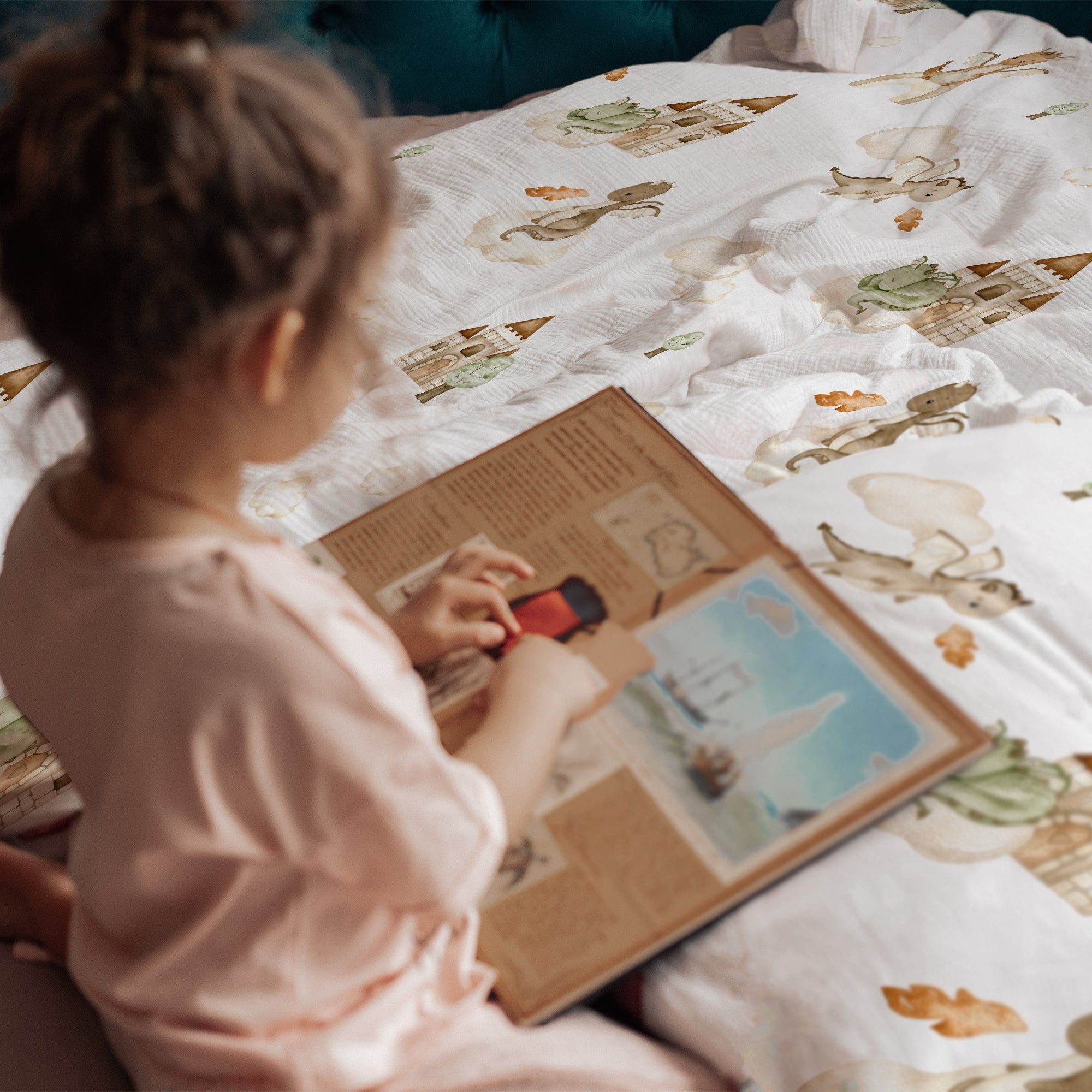 "Der kleine Drache" Premium Kinderbettwäsche
