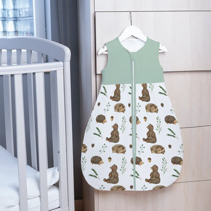 "Bear Hedgehog Deer" Premium Jersey Sleeping Bag 1.0 TOG