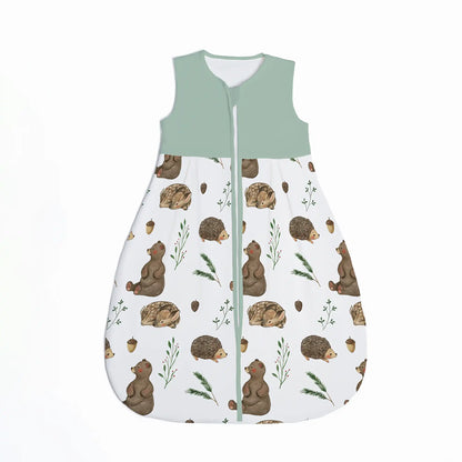 "Bear Hedgehog Deer" Premium Jersey Sleeping Bag 1.0 TOG